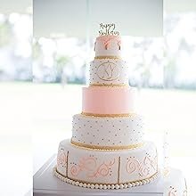 Kit de Apilamiento de Cartones para Pasteles con Logo Personalizado - Juego de Cartones de 12, 10, 8, 6 y 4 Pulgadas (5 Piezas Cada Uno) con Redondas de Papel Pergamino, Soportes de Madera y Varas de Paja - Ideal para Marca Blanca y Proveedor [215 Piezas]