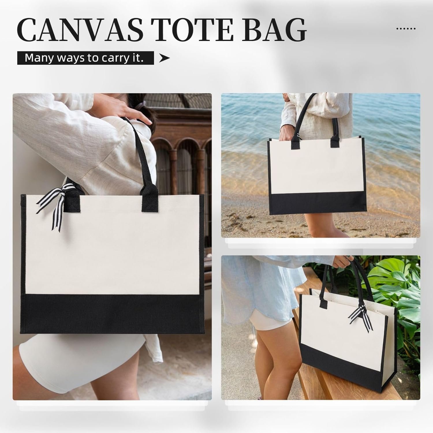 Bolsa de Tela Personalizada con Logo Personalizado para Mujeres, Ideal para Compras, Regalos de Boda, Navidad y Cumpleaños, Proveedor de Fábrica.