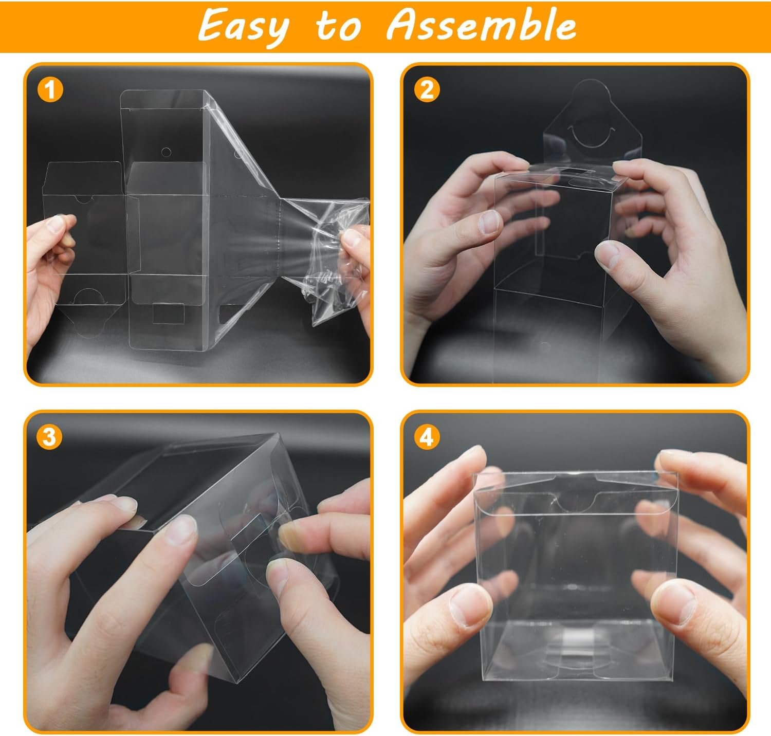 Logo Personalizado Cajas de Favor Transparentes 3x3x3 Pulgadas para Bombas de Chocolate y Pasteles Pequeños, Marca Blanca, Proveedor.