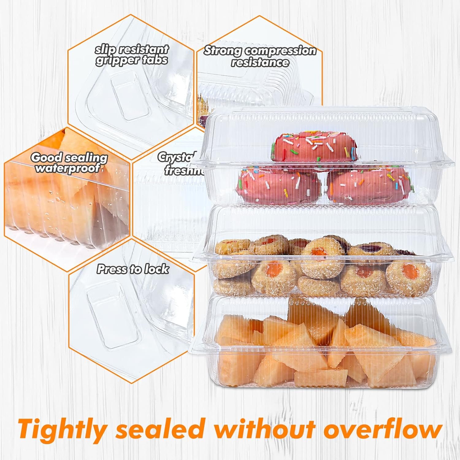 Logo Personalizado Contenedores de Plástico Transparentes Desechables, Envases Clamshell para Postres con Tapa, Adecuados para Ensaladas, Pastas y Sándwiches (8.66x5.12x3.15 in) - Proveedor de Marca Blanca. Logo Personalizado Contenedores de Plástico Transparentes Desechables, Envases Clamshell para Postres con Tapa, Adecuados para Ensaladas, Pastas y Sándwiches (8.66x5.12x3.15 in) - Proveedor de Marca Blanca.