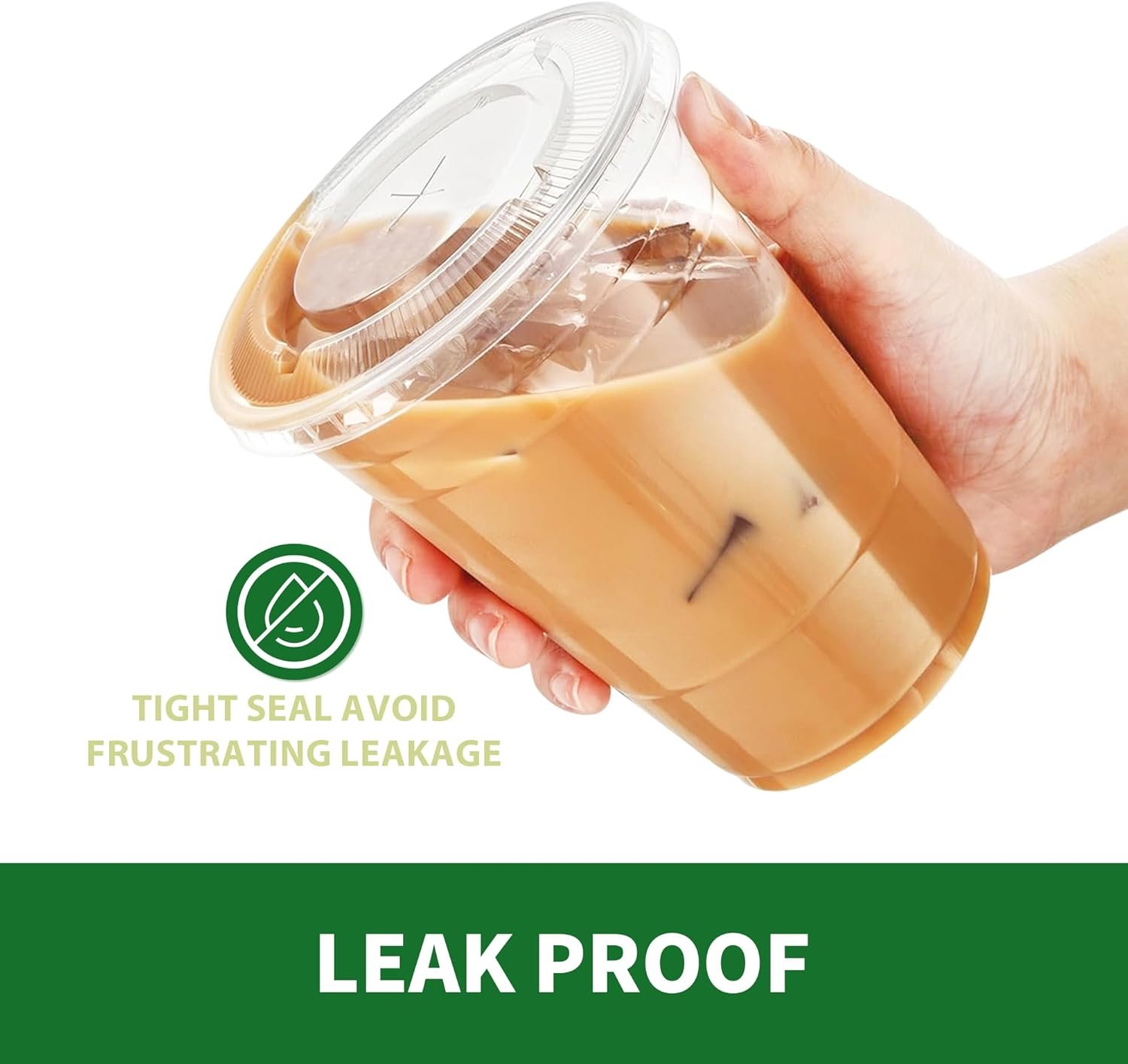 Cups de plástico transparente con tapa plana, 50 sets de 20 oz (100 piezas) desechables PET cristal, ideales para café helado, batidos, malteadas, jugos, postres, bebidas para llevar y frías. Logo personalizado disponible, fabricación en nuestra fábrica. Cups de plástico transparente con tapa plana, 50 sets de 20 oz (100 piezas) desechables PET cristal, ideales para café helado, batidos, malteadas, jugos, postres, bebidas para llevar y frías. Logo personalizado disponible, fabricación en nuestra fábrica.