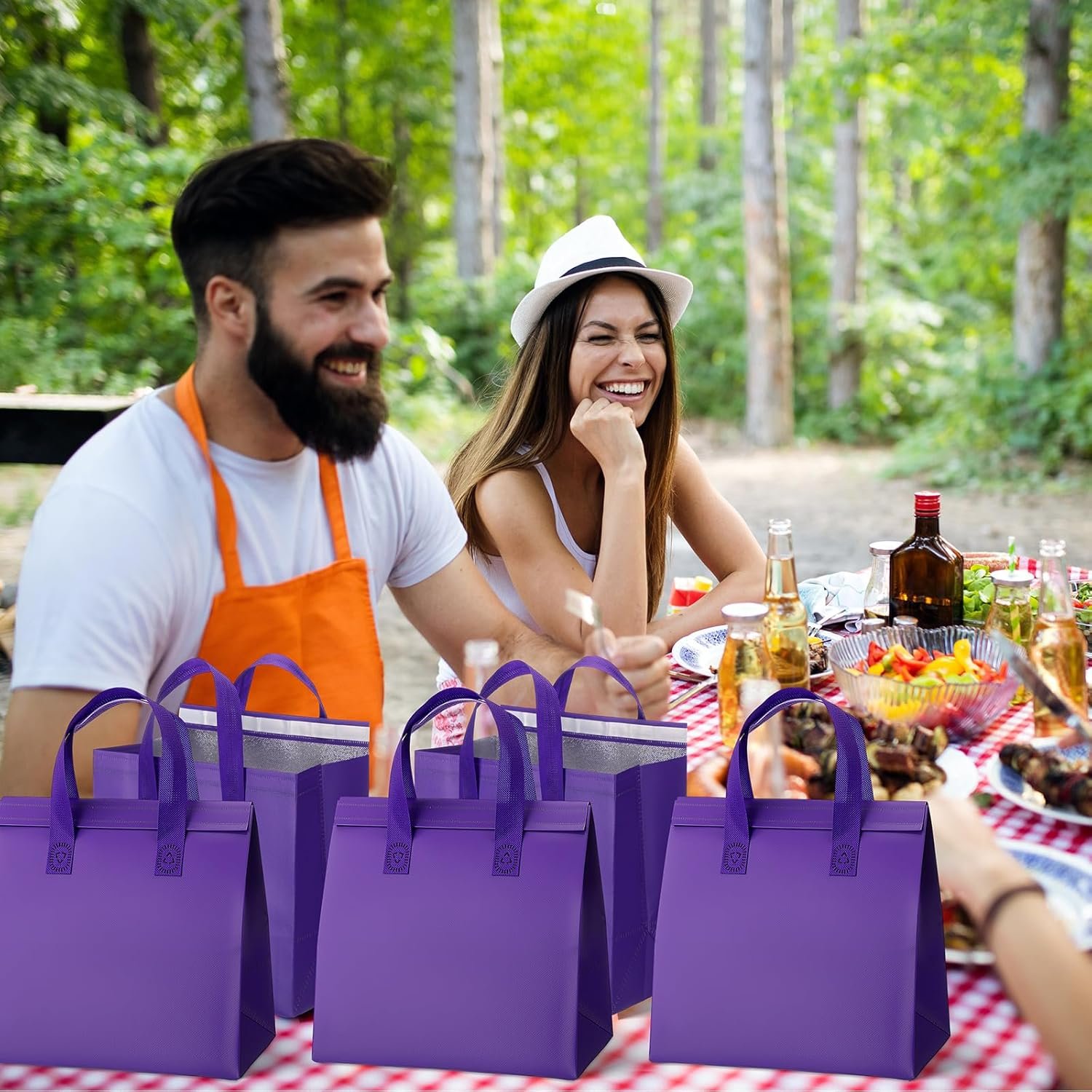 Bolsas Térmicas Personalizadas para Llevar 50 Piezas - Ideal para Café, Leche, Té, Comida Fresca y Mariscos - Marca Blanca, Proveedor de Calidad (24x24x15 cm, Morado) Bolsas Térmicas Personalizadas para Llevar 50 Piezas - Ideal para Café, Leche, Té, Comida Fresca y Mariscos - Marca Blanca, Proveedor de Calidad (24x24x15 cm, Morado)