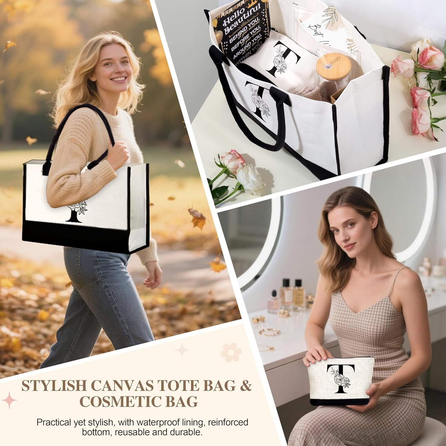 Logo Personalizado Regalo de Cumpleaños para Mujeres, Bolsa Tote Monogramada para Madre, Esposa o Maestra, Proveedor de Productos Personalizados Logo Personalizado Regalo de Cumpleaños para Mujeres, Bolsa Tote Monogramada para Madre, Esposa o Maestra, Proveedor de Productos Personalizados