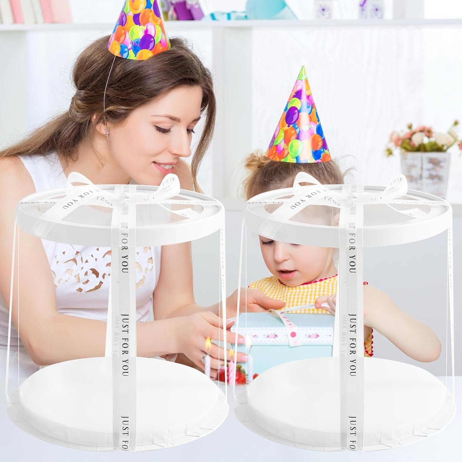 Cajas de pastel redondas claras de 8.5 * 9.5 pulgadas con cinta, ideales para pasteles en capas de 7 pulgadas y 6 pulgadas de altura, cajas para varios niveles para dulces navideños, Marca Blanca, 6 Pcs, Proveedor. Cajas de pastel redondas claras de 8.5 * 9.5 pulgadas con cinta, ideales para pasteles en capas de 7 pulgadas y 6 pulgadas de altura, cajas para varios niveles para dulces navideños, Marca Blanca, 6 Pcs, Proveedor.