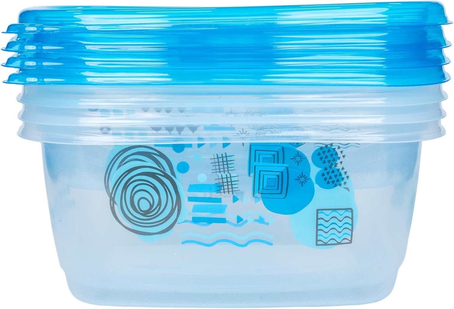 Contenedores de Almacenamiento de Alimentos de Plástico Reutilizables con Tapa, Pack Variado para Almuerzo, Preparación de Comidas y Sobras, Resistentes a Fugas, Aptos para Microondas y Lavavajillas, 20 Piezas, Marca Blanca de Proveedor.