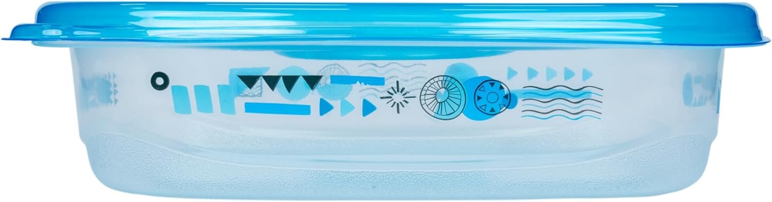 Contenedores de Almacenamiento de Alimentos de Plástico Reutilizables con Tapa, Pack Variado para Almuerzo, Preparación de Comidas y Sobras, Resistentes a Fugas, Aptos para Microondas y Lavavajillas, 20 Piezas, Marca Blanca de Proveedor.