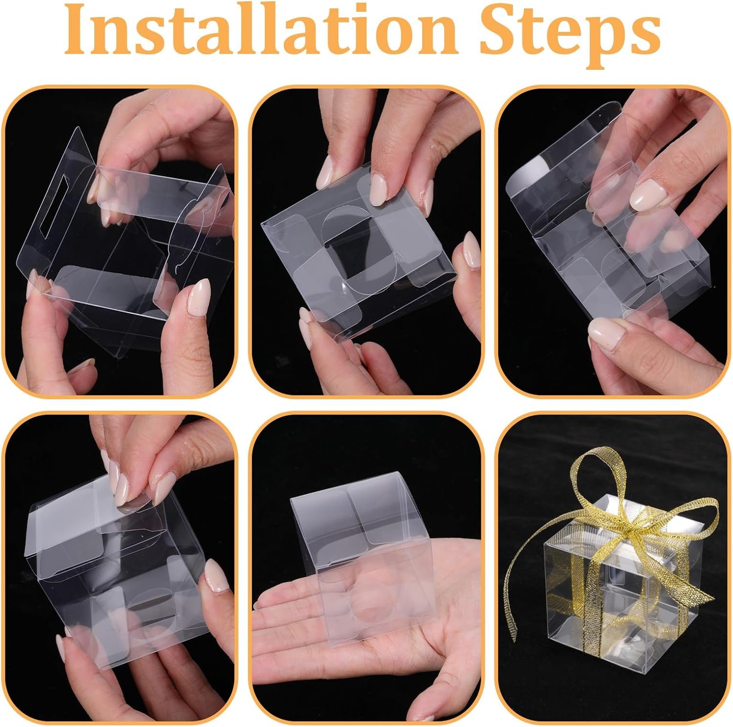 Cajas de favor transparentes 200 Pack con cintas, 2 x 2 x 2 pulgadas, recipientes pequeños para dulces y regalos de macarrón, personalización con logo, ideales para bodas, baby showers, cumpleaños y fiestas, proveedor confiable. Cajas de favor transparentes 200 Pack con cintas, 2 x 2 x 2 pulgadas, recipientes pequeños para dulces y regalos de macarrón, personalización con logo, ideales para bodas, baby showers, cumpleaños y fiestas, proveedor confiable.