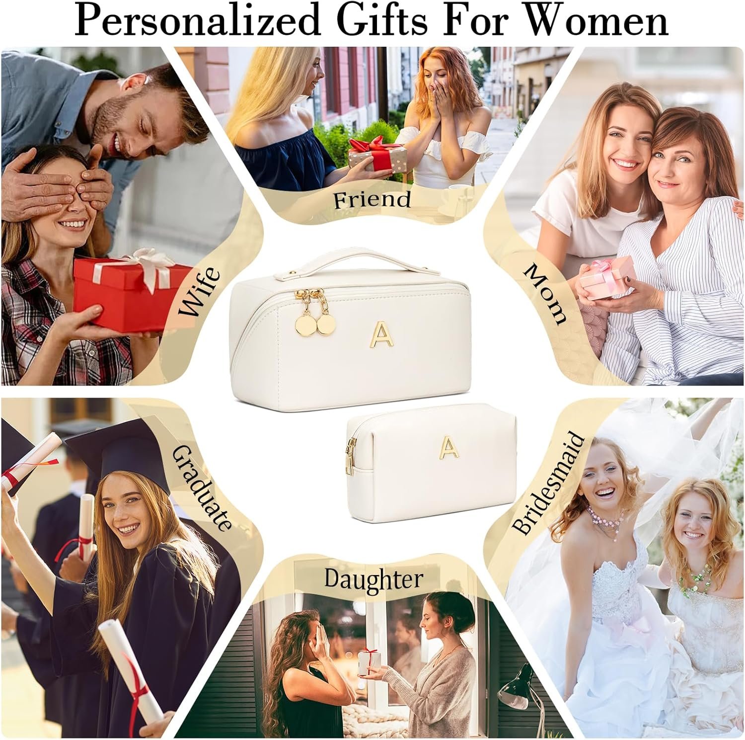 Logo Personalizado Neceser de Maquillaje Personalizado para Mujeres y Adolescentes, Set de Bolsa de Cosméticos Abierta con Divisor Transparente y Asa (Beige, A) de Proveedor Fábrica. Logo Personalizado Neceser de Maquillaje Personalizado para Mujeres y Adolescentes, Set de Bolsa de Cosméticos Abierta con Divisor Transparente y Asa (Beige, A) de Proveedor Fábrica.