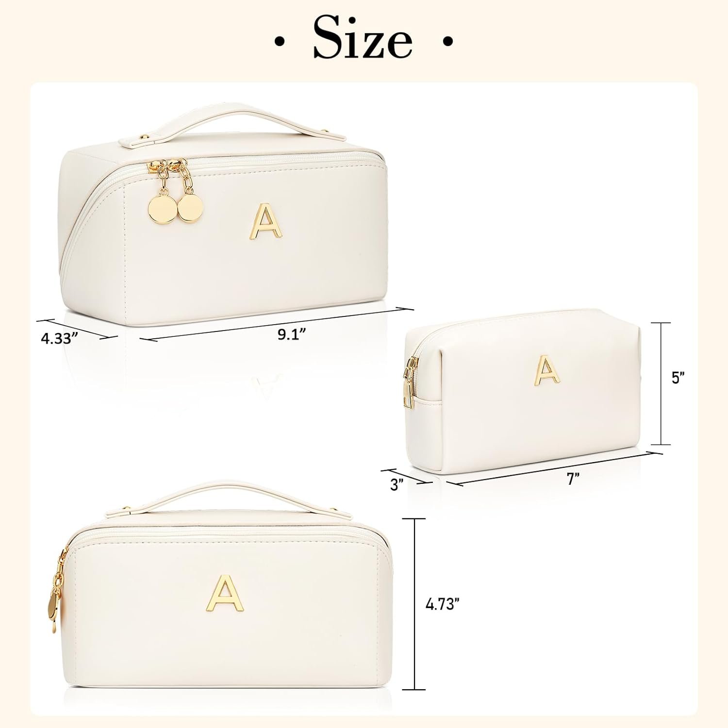 Logo Personalizado Neceser de Maquillaje Personalizado para Mujeres y Adolescentes, Set de Bolsa de Cosméticos Abierta con Divisor Transparente y Asa (Beige, A) de Proveedor Fábrica. Logo Personalizado Neceser de Maquillaje Personalizado para Mujeres y Adolescentes, Set de Bolsa de Cosméticos Abierta con Divisor Transparente y Asa (Beige, A) de Proveedor Fábrica.