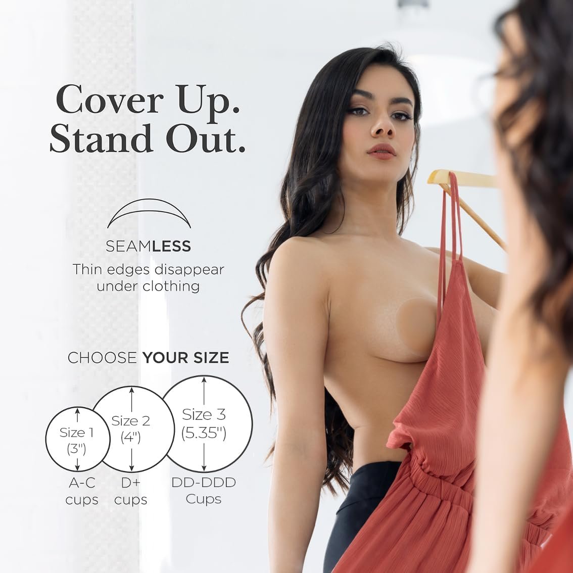 Cubiertas de pezón reutilizables para mujeres - Pasties de silicona adhesivos con estuche de viaje - Logo personalizado, estilo circular o levantador disponible - Proveedor de calidad.