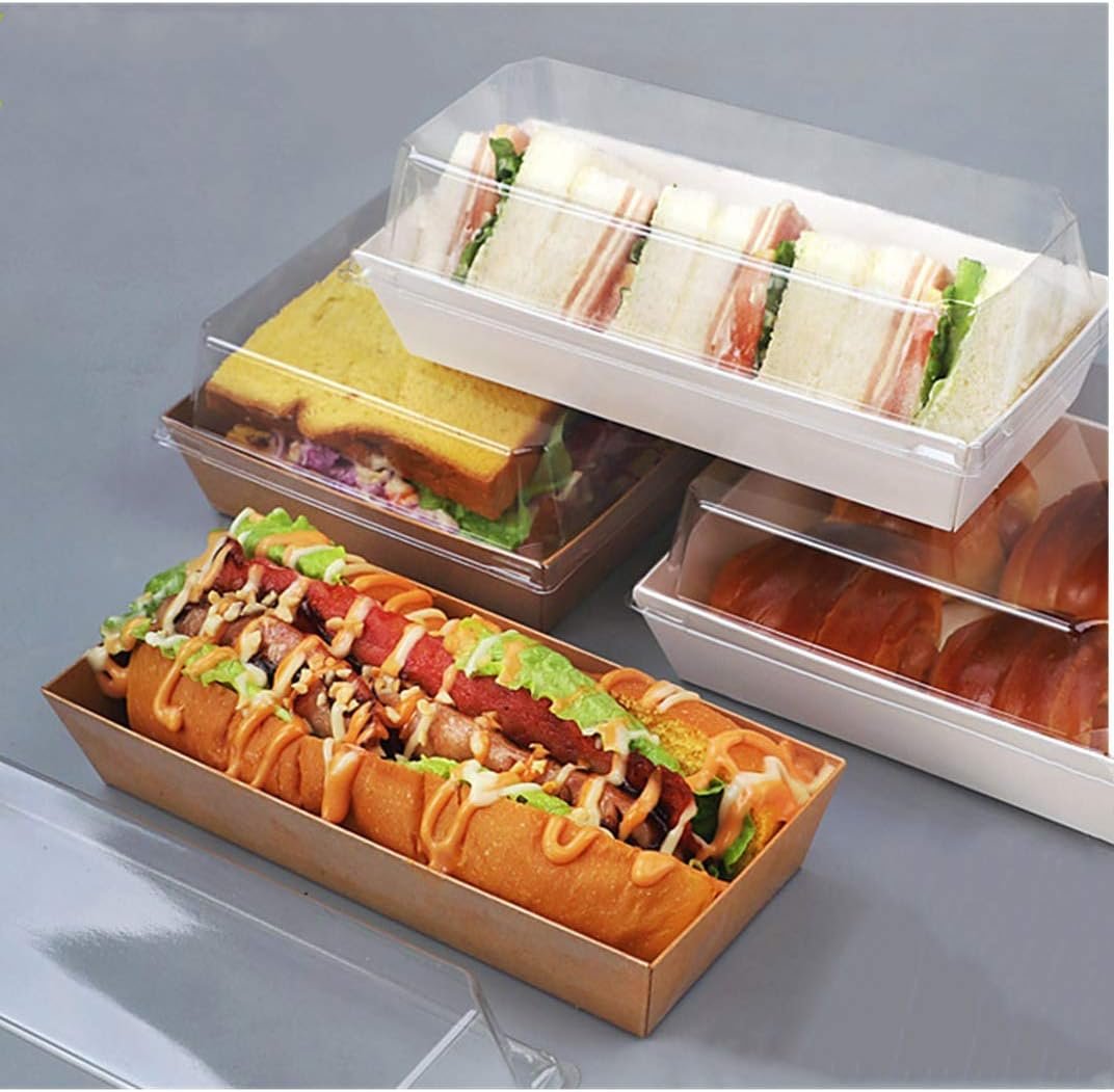 Logo Personalizado Cajas de Charcutería de Papel desechables de 7.5'' con Tapas Transparentes para Sandwiches, rollos de pastel, Bombas de Cacao Caliente, Fresas y Galletas de Marca Blanca Proveedor 50 Pack. Logo Personalizado Cajas de Charcutería de Papel desechables de 7.5'' con Tapas Transparentes para Sandwiches, rollos de pastel, Bombas de Cacao Caliente, Fresas y Galletas de Marca Blanca Proveedor 50 Pack.
