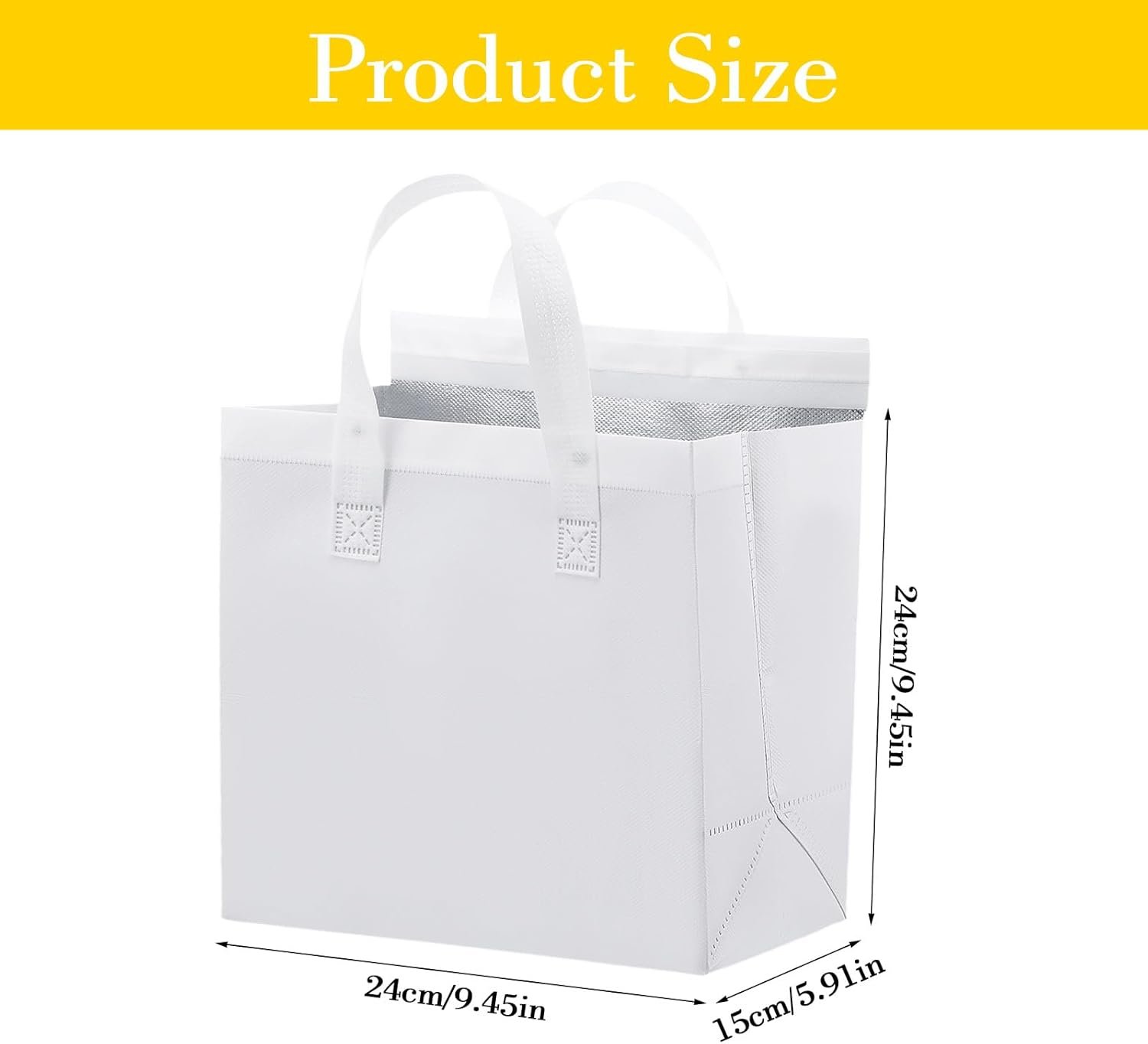 Bolsas Térmicas para Comida con Logo Personalizado, 50 Pcs para Café, Leche, Té, Comida Caliente y Fría, Mariscos Frescos, Refrigeración, Entrega de Pizza, Marca Blanca para Restaurantes y Negocios, Proveedor de Calidad.