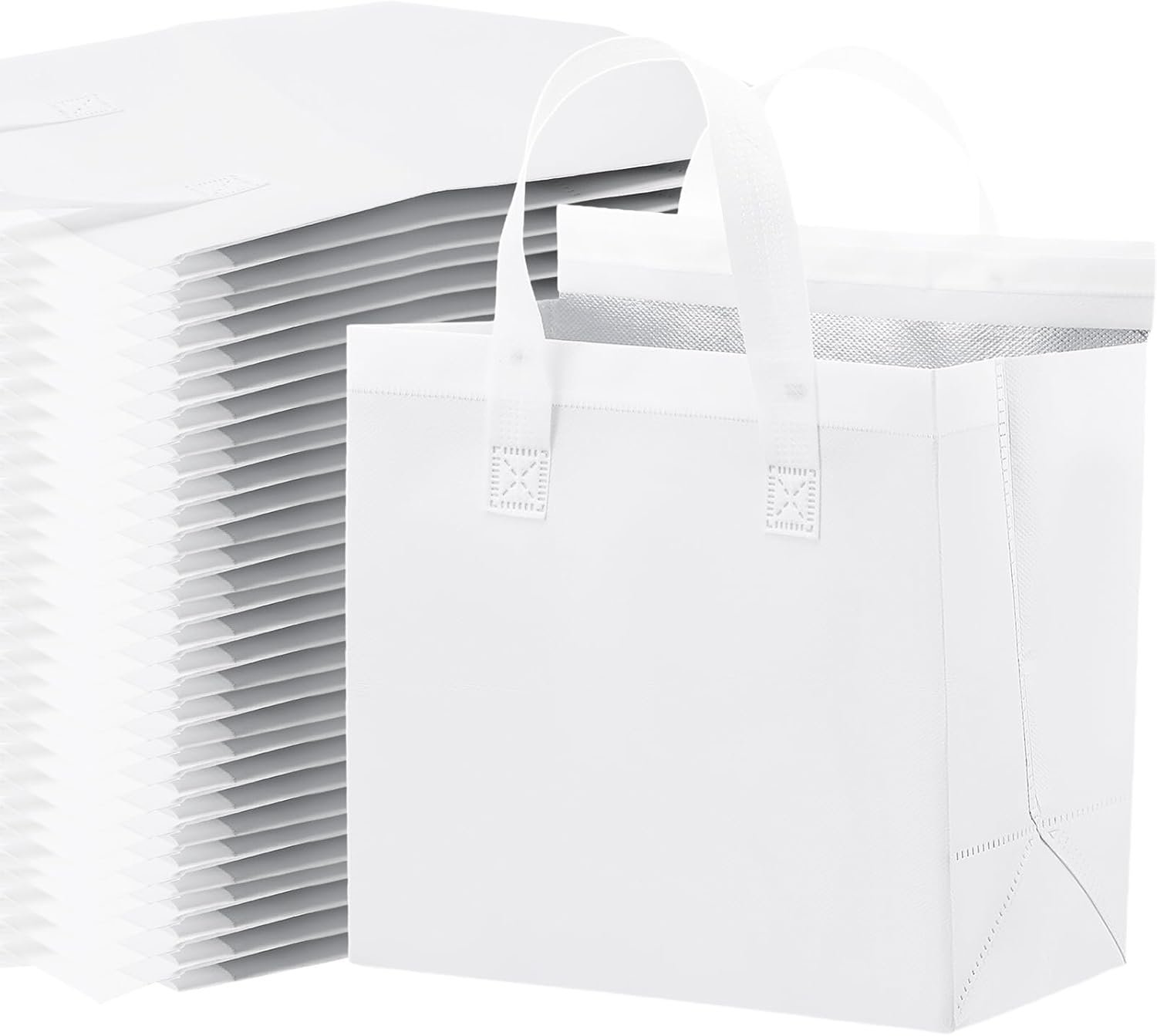 Bolsas Térmicas para Comida con Logo Personalizado, 50 Pcs para Café, Leche, Té, Comida Caliente y Fría, Mariscos Frescos, Refrigeración, Entrega de Pizza, Marca Blanca para Restaurantes y Negocios, Proveedor de Calidad.