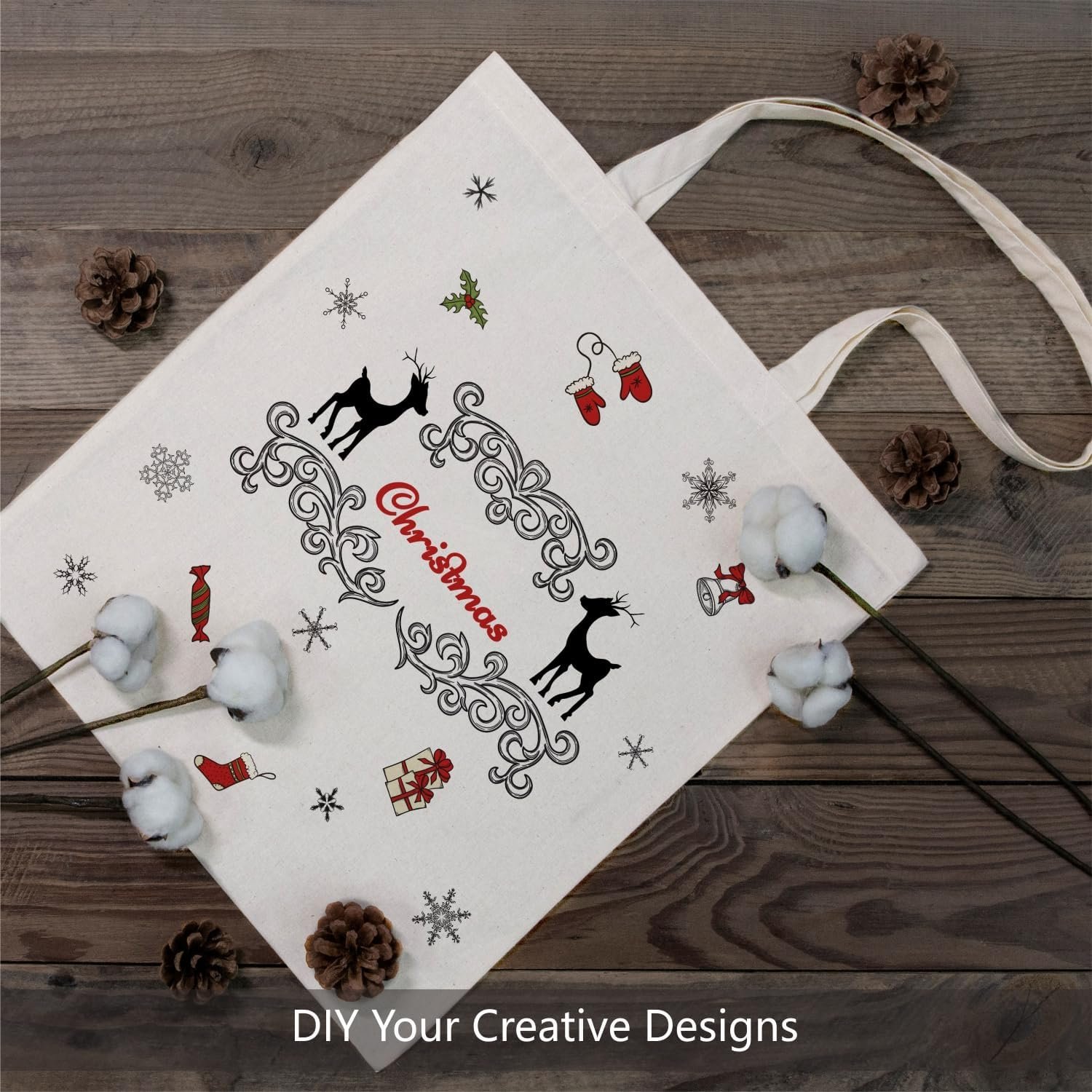 Logo Personalizado Tote Bags Económicos de Algodón, Bolsas de Compras Reutilizables Livianas para DIY, Publicidad y Regalos, Disponibles en Paquetes de 5, 12, 24, 48 y 192, Ideal para Marca Blanca, Proveedor de Bolsas Personalizadas.