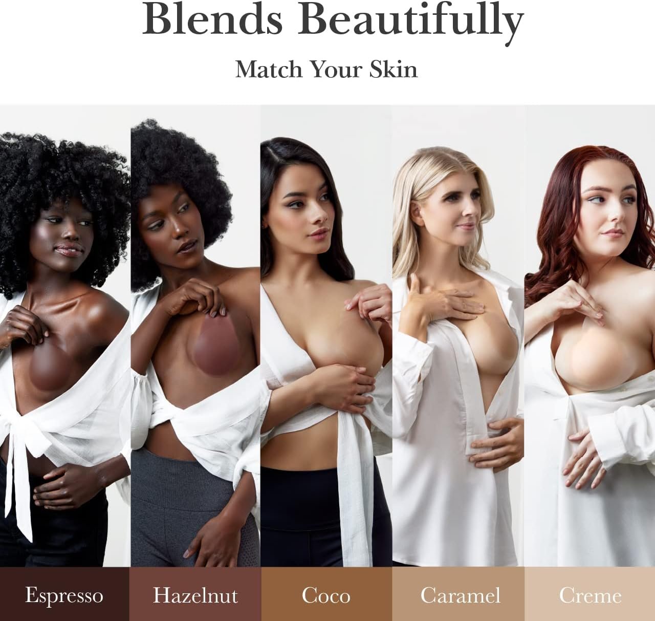 Cubiertas de Pezón Reutilizables de Silicona Adhesiva para Mujeres con Estuche de Viaje - Marca Blanca con Logo Personalizado - Proveedor de Estilo Circular o Levantador Disponible