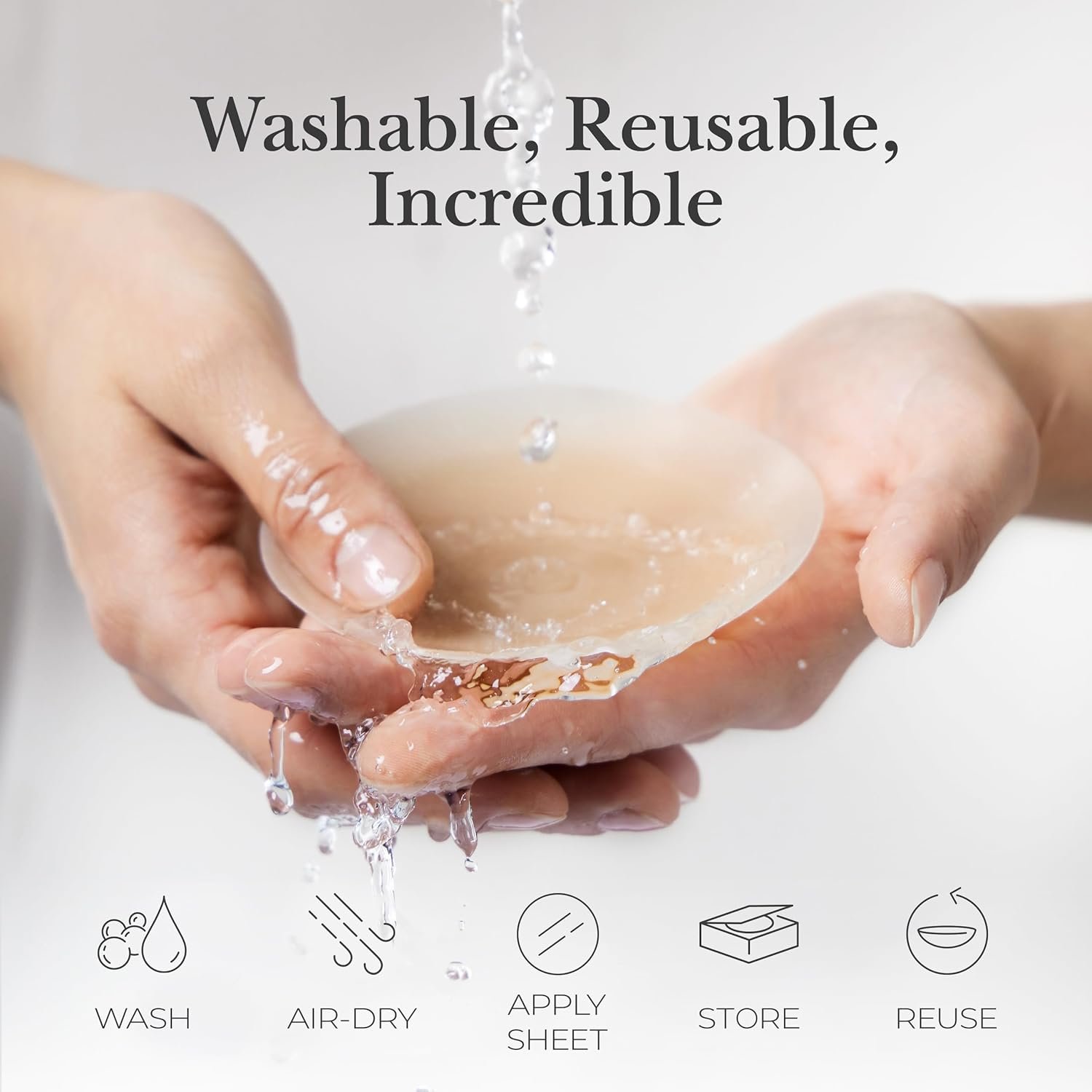 Cubiertas de Pezón Reutilizables de Silicona Adhesiva para Mujeres con Estuche de Viaje - Marca Blanca con Logo Personalizado - Proveedor de Estilo Circular o Levantador Disponible