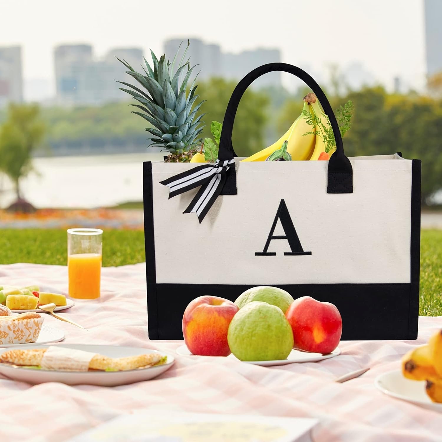 Bolsa de playa personalizada con logo, tote bag de regalo monogramada para mujeres, Fábrica de productos personalizados.