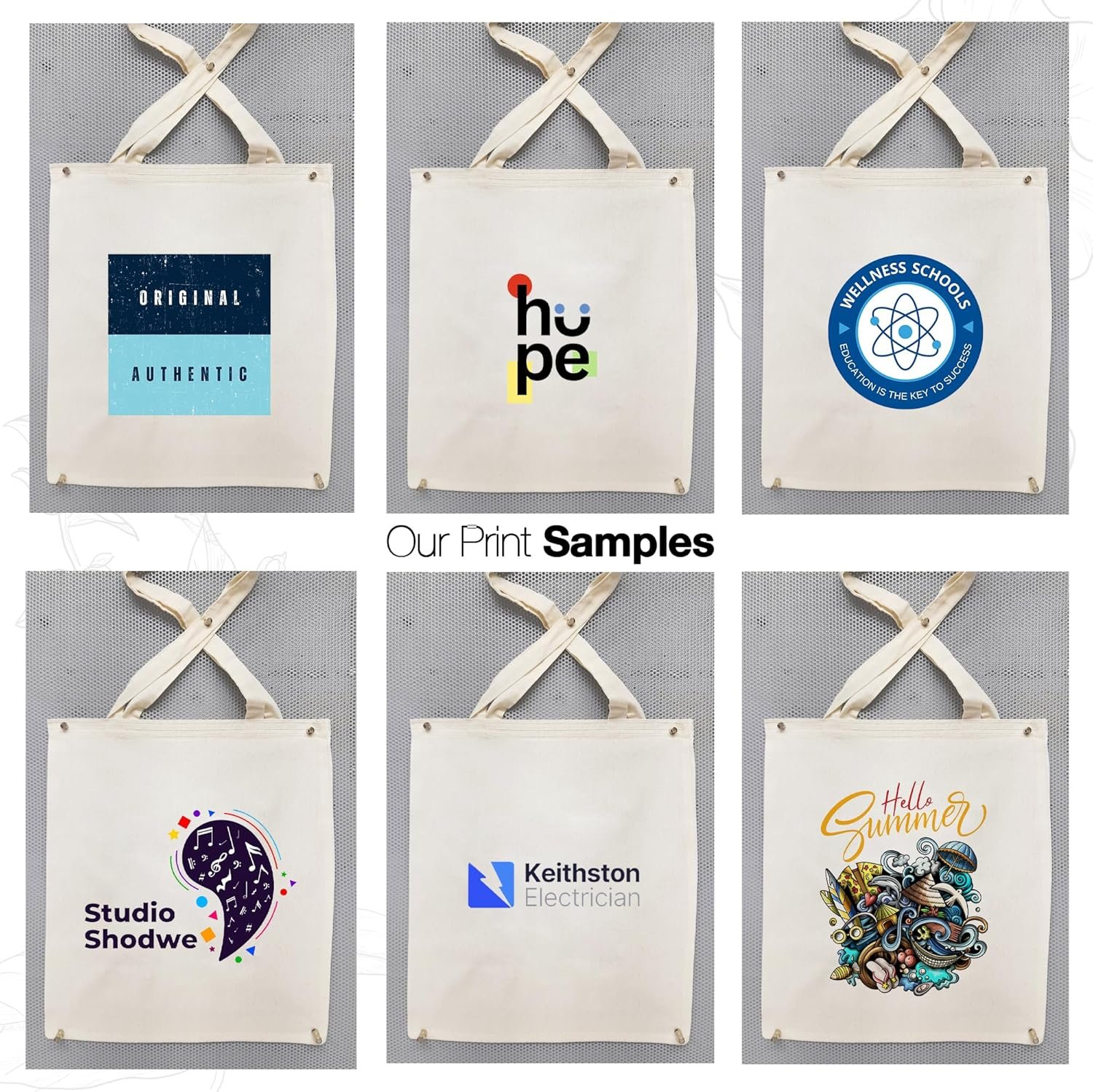 Logo Personalizado Pack de 10/50/100 Bolsas de Tela Reutilizables para Eventos de Marca Blanca – Proveedor de Productos Personalizados