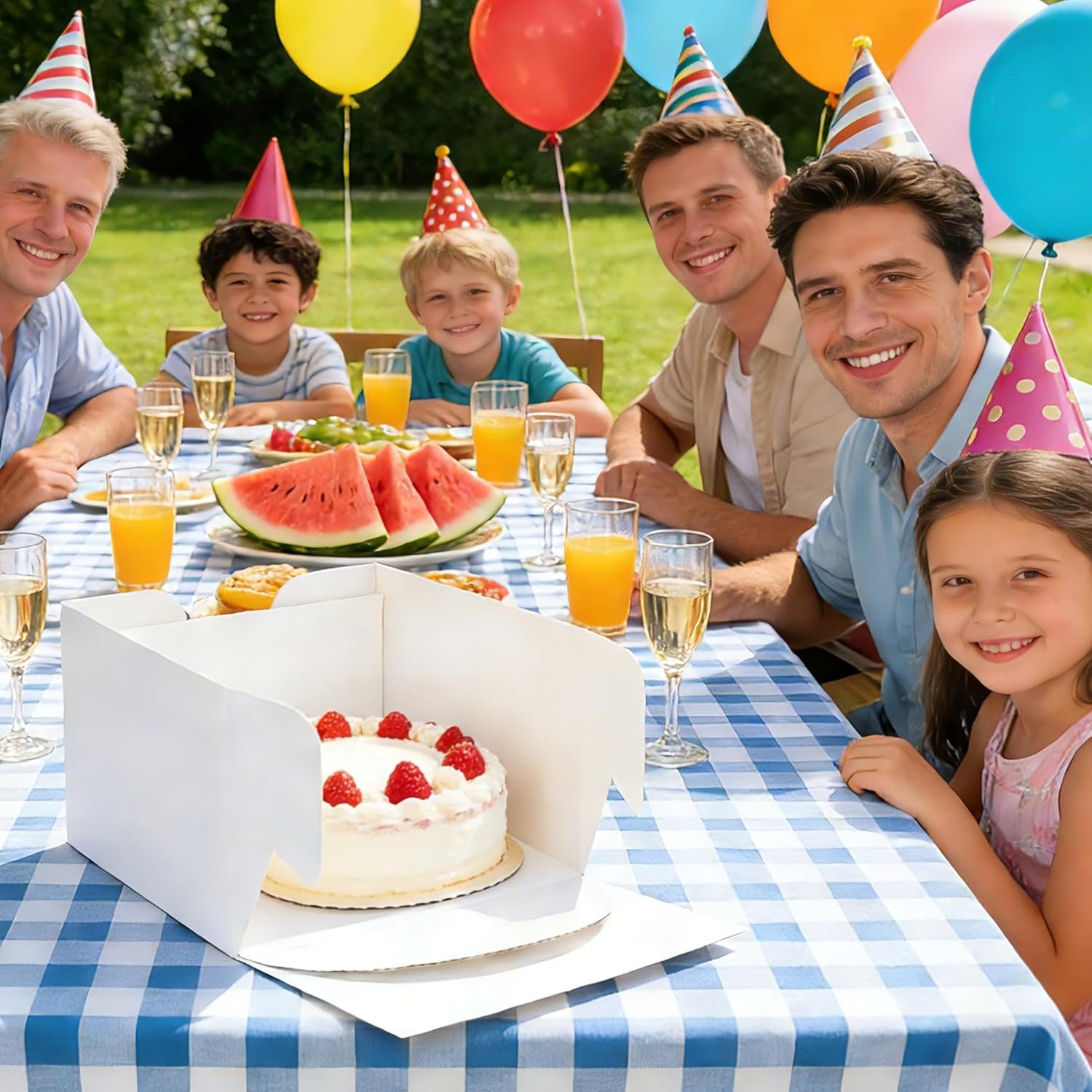 Logo Personalizado para Cajas de Pasteles, 40PCS Cajas para Pasteles de 10 pulgadas con Ventana (20 Cajas y 20 Tableros), incluye Cintas y Etiquetas, Caja desechable para Pastelería de 10x10x8 pulgadas para Galletas, Tartas y Cumpleaños, Marca Blanca del Proveedor.