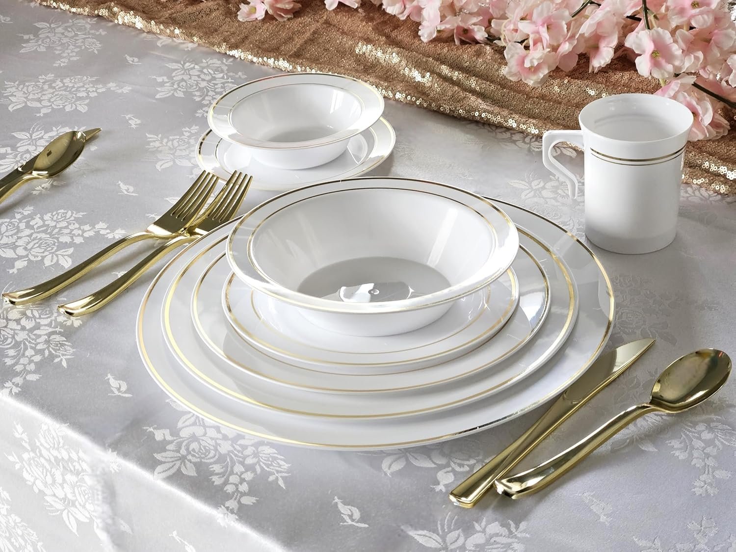 Tazas desechables de 40 piezas de 8 oz, personalizadas con logo, ideales para bodas y fiestas, con manejo cómodo, disponibles en blanco y con borde dorado, fabricadas por un proveedor de calidad. Tazas desechables de 40 piezas de 8 oz, personalizadas con logo, ideales para bodas y fiestas, con manejo cómodo, disponibles en blanco y con borde dorado, fabricadas por un proveedor de calidad.