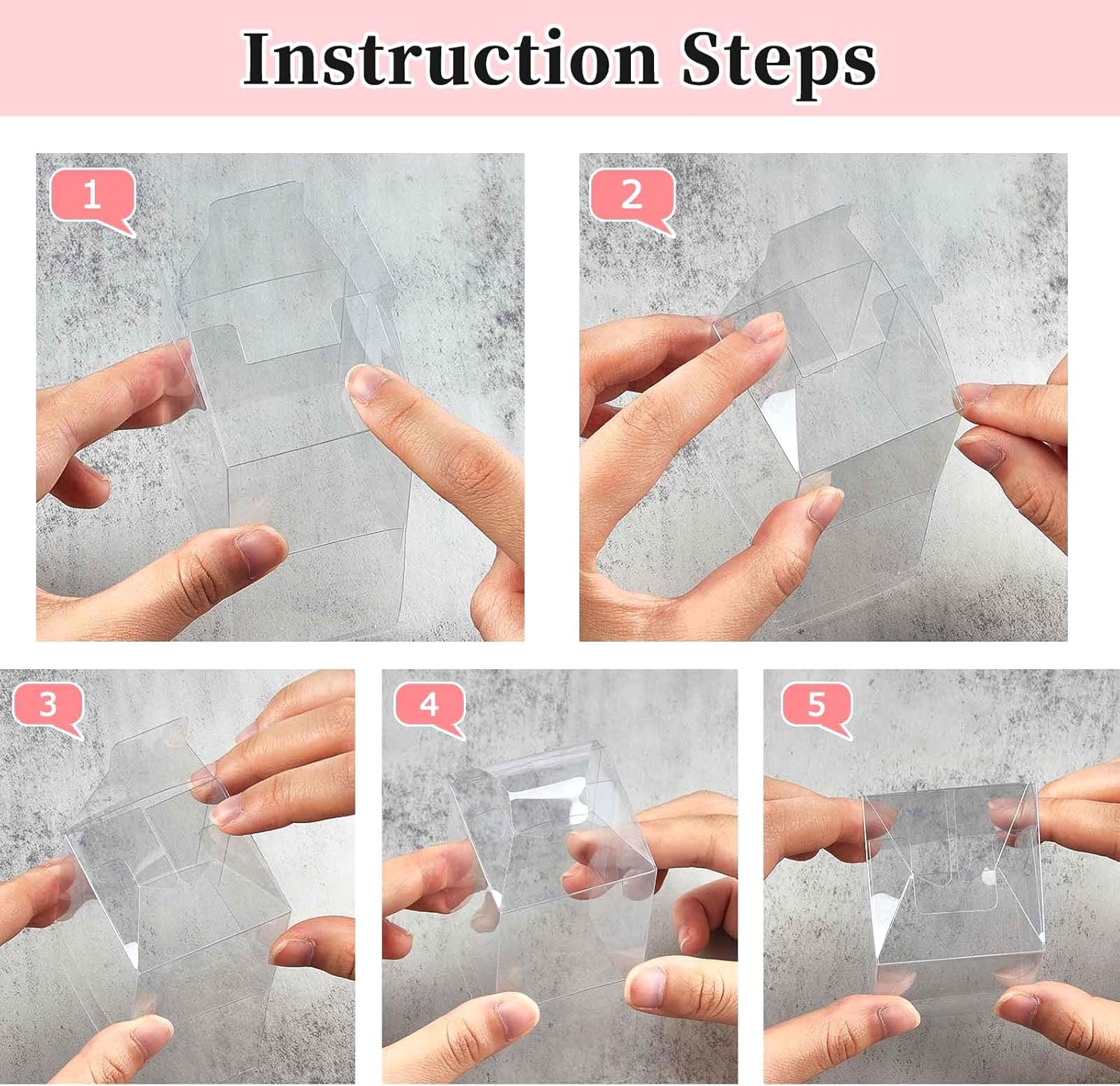 Cajas Transparentes 2x2x2 Pulgadas para Fiestas con Ribbons y Logo Personalizado, 60 PCS Cajas de Favor Mini Cubo para Bodas, Baby Shower y Cumpleaños, exhibidor de regalos individuales Proveedor.