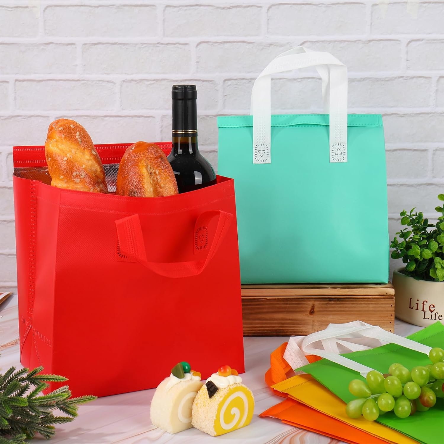 Logo Personalizado Bolsa Térmica Desechable 18 Piezas para Comida y Bebidas Frías o Calientes, Ideal para Entrega de Alimentos y Bebidas, Proveedor de Soluciones y Accesorios en 6 Colores Clásicos.