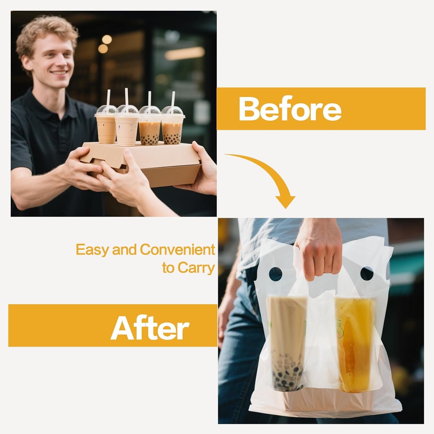 Logo Personalizado Bolsas de Plástico para Bebidas, Portátiles, Capacidad de 2 Tazas, Ideal para Café y Jugo, 11.8 x 3 x 11 Pulgadas, Marca Blanca para Proveedor. Logo Personalizado Bolsas de Plástico para Bebidas, Portátiles, Capacidad de 2 Tazas, Ideal para Café y Jugo, 11.8 x 3 x 11 Pulgadas, Marca Blanca para Proveedor.