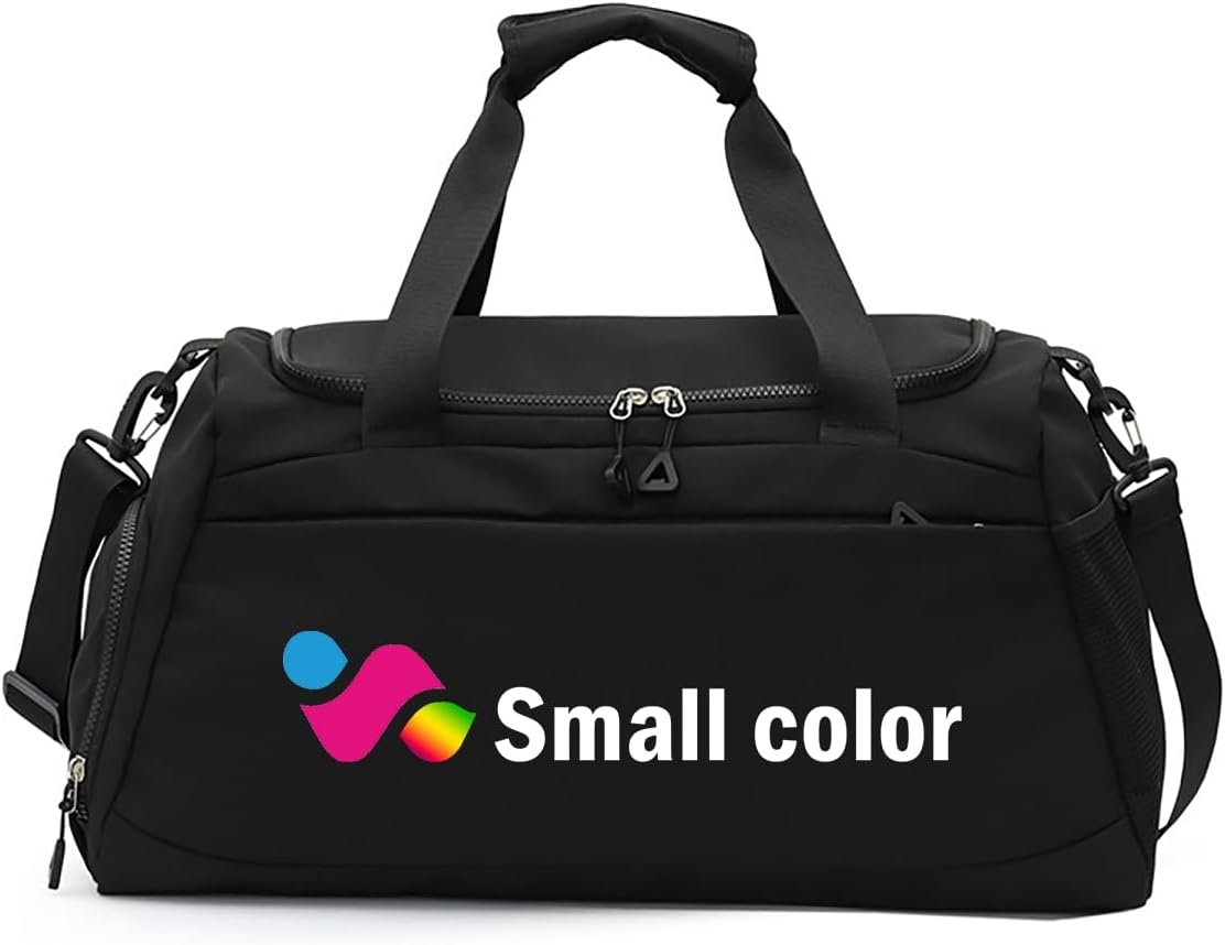 Fábrica de bolsas de gimnasio personalizadas con logo, bolsa de viaje grande para hombres y mujeres, marca blanca en color negro. Fábrica de bolsas de gimnasio personalizadas con logo, bolsa de viaje grande para hombres y mujeres, marca blanca en color negro.