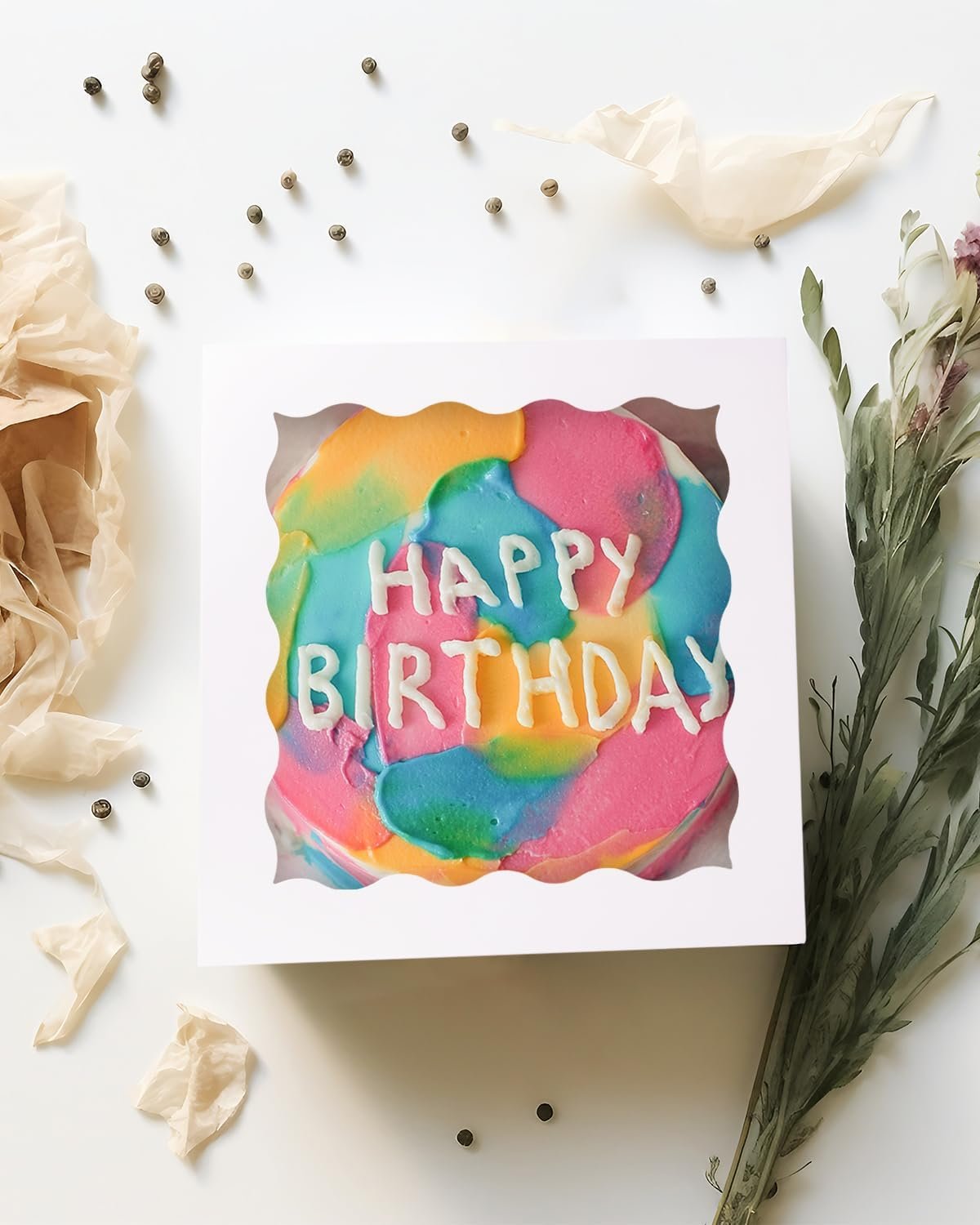 Logo Personalizado - Pack de 18 cajas de pasteles blancas de 12x12x8 pulgadas con ventana, 36 piezas y 10 metros de cinta de seda - Marca Blanca de Proveedor. Logo Personalizado - Pack de 18 cajas de pasteles blancas de 12x12x8 pulgadas con ventana, 36 piezas y 10 metros de cinta de seda - Marca Blanca de Proveedor.