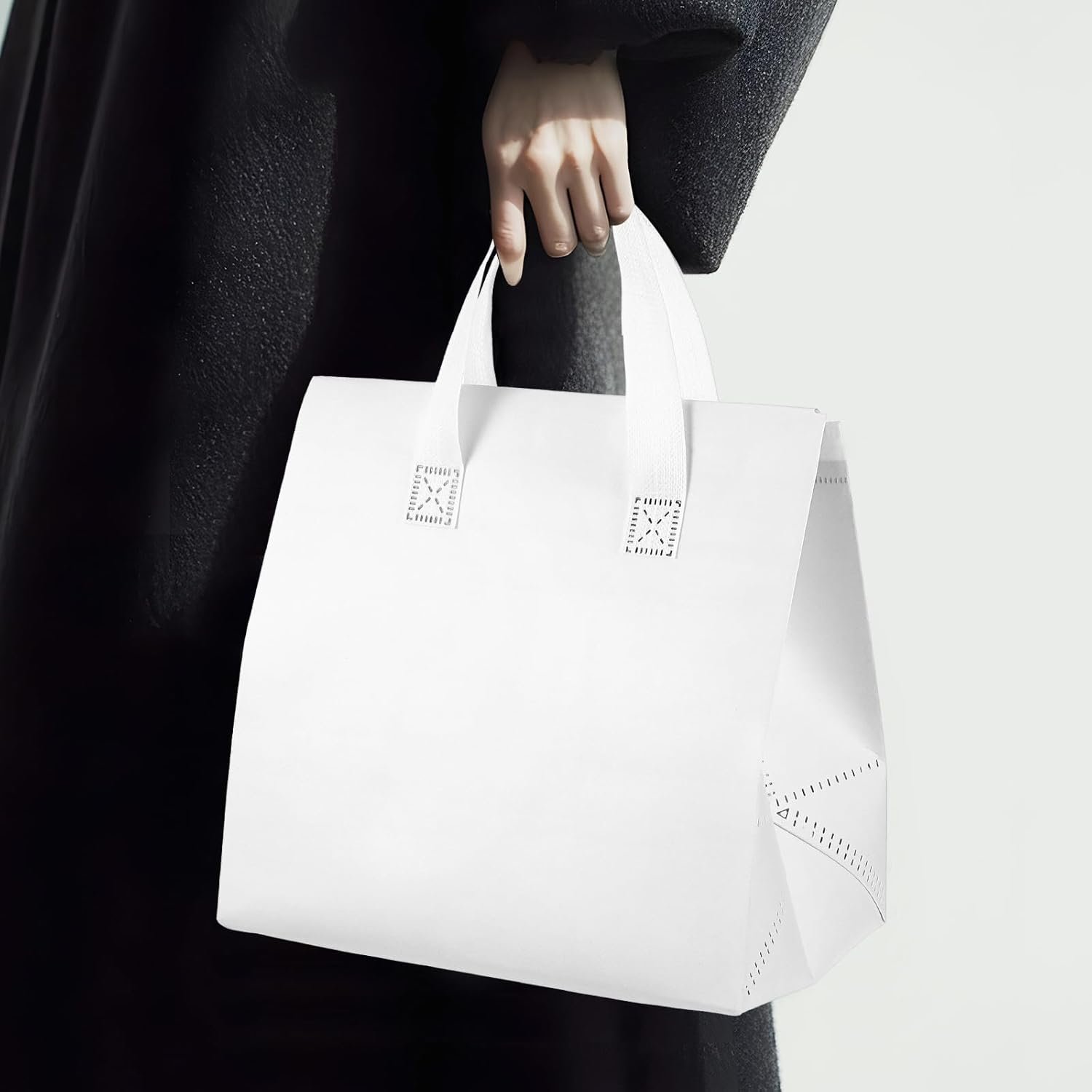 Logo Personalizado Bolsa Térmica para Comida para Llevar en Pack de 20, Ideal para Café, Leche, Té, Comida Caliente y Fría, Marisco Fresco, Pizza, Catering y Restaurantes (9.4 x 5.9 x 9.4 Pulgadas, Blanca) de Proveedor.