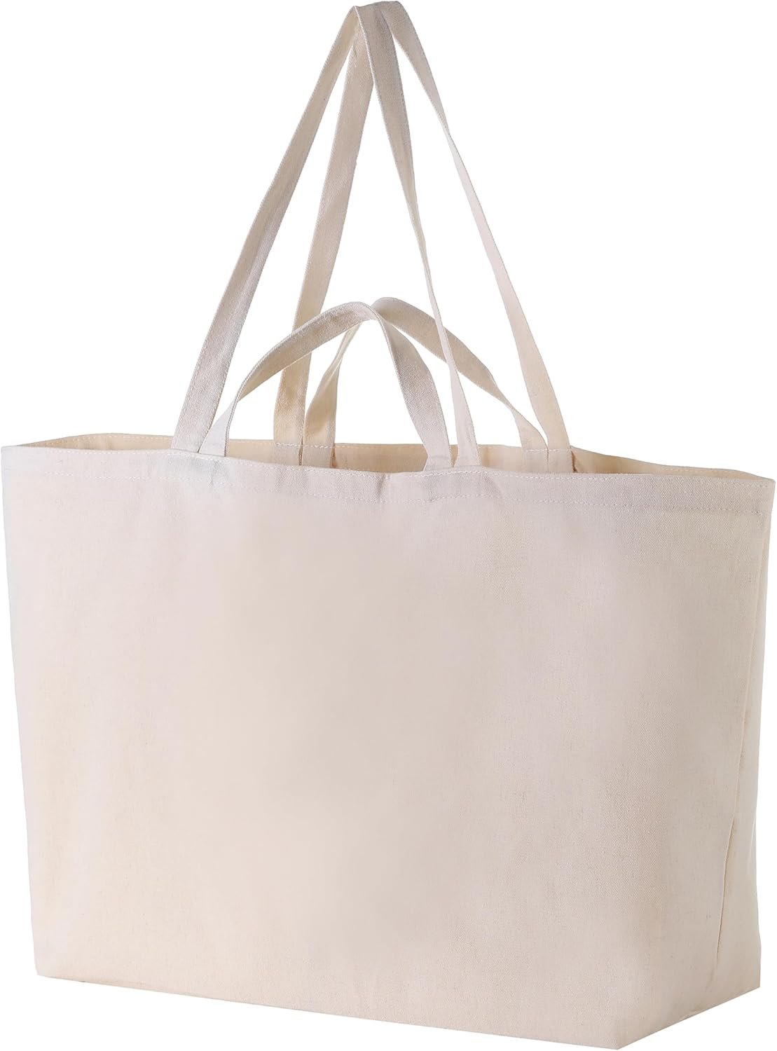 Tote Bag Personalizado con Logo - Bolsa de Lona Extra Grande de 27" X 16" X 8", Ideal para Compras con Marca Blanca, Proveedor de Calidad.