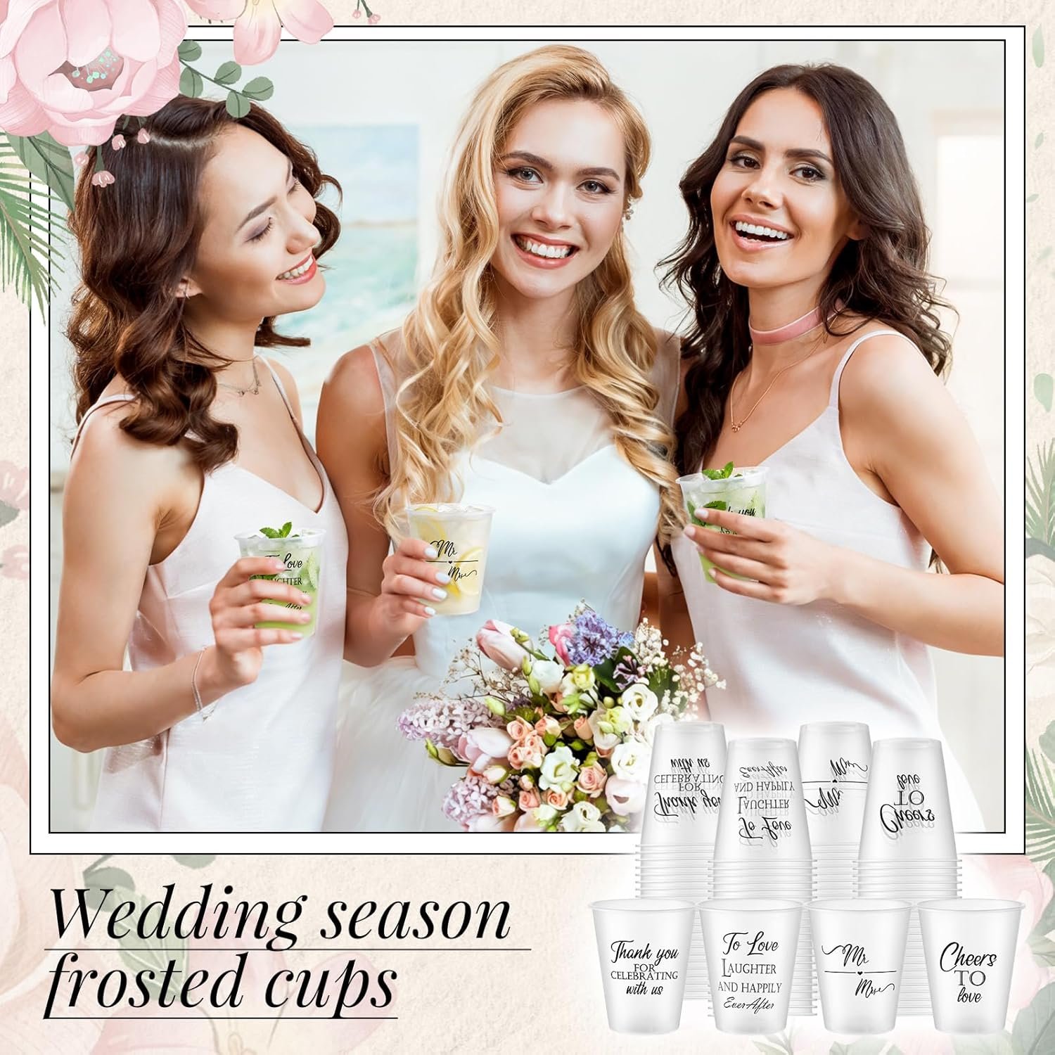 Copa Plástica Frosted 12 oz Personalizada para Bodas 100 Pcs Desechables para Fiesta de Graduación y Despedidas de Soltera Marca Blanca Proveedor de Artículos para Recepciones Copa Plástica Frosted 12 oz Personalizada para Bodas 100 Pcs Desechables para Fiesta de Graduación y Despedidas de Soltera Marca Blanca Proveedor de Artículos para Recepciones