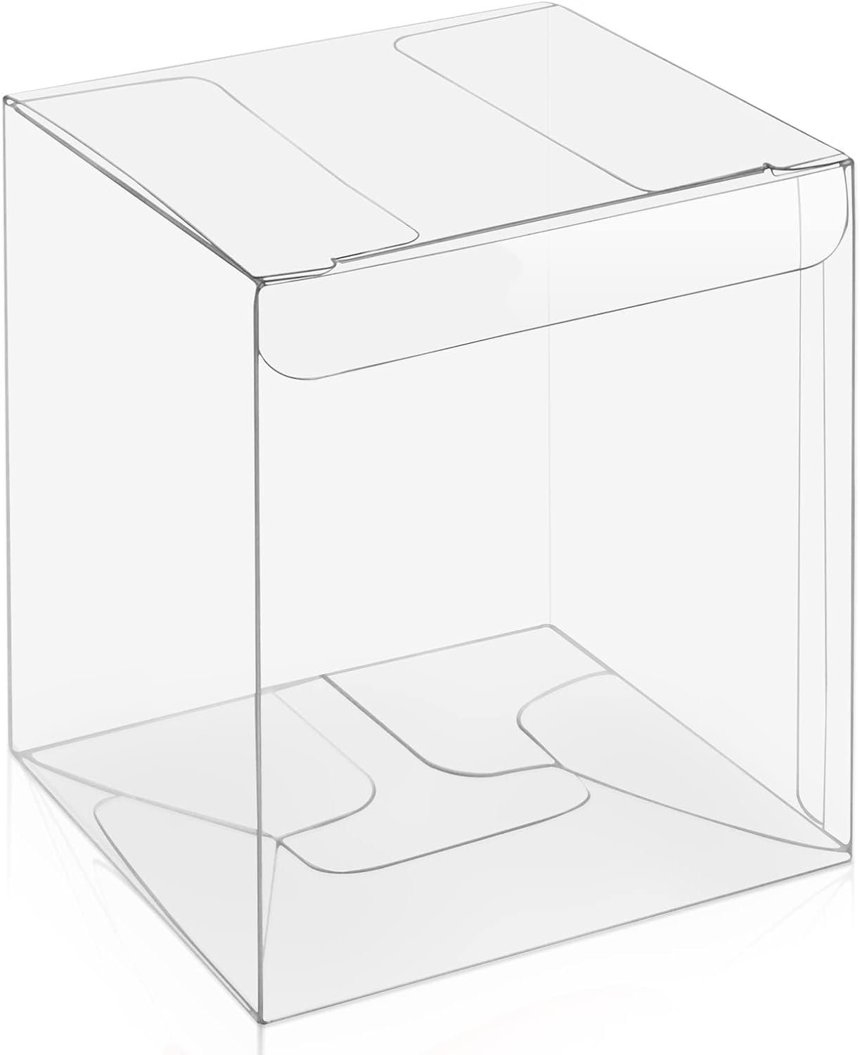 Logo Personalizado Cajas Favor Transparentes 2.25x2.25x3 Pulgadas para Macarons, Cajas para Eventos como Bodas y Baby Shower, Marca Blanca 3 Cajas de Macarón - 25 Pack por Proveedor