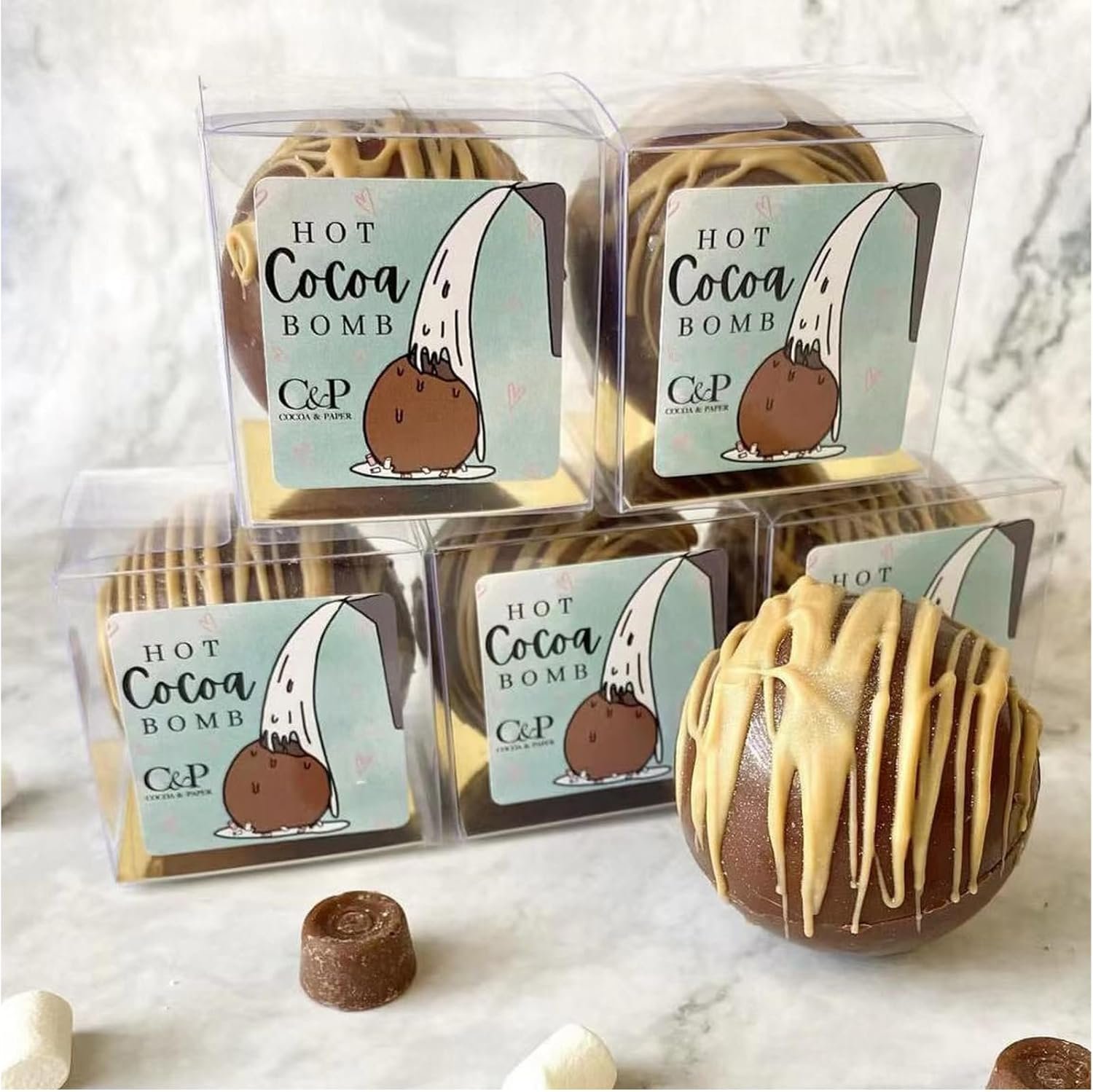 Logo Personalizado 100 Piezas de Cajas de Plástico Transparentes de 3x3x3 Pulgadas para Bombas de Chocolate Caliente, Pequeños Pasteles y Galletas - Fabricante de Soluciones de Empaque