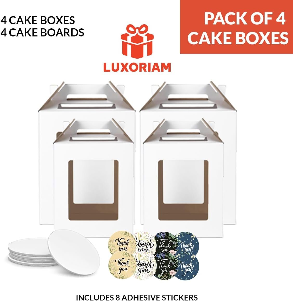 Logo Personalizado Cajas Altas de Pasteles 4 Pack 12x12x14 y 10x10x12 Pulgadas con Base para Pasteles - Contenedores Desechables para Transporte de Capas Grandes con Ventana para Bodas, Cumpleaños, Fiestas Proveedor Logo Personalizado Cajas Altas de Pasteles 4 Pack 12x12x14 y 10x10x12 Pulgadas con Base para Pasteles - Contenedores Desechables para Transporte de Capas Grandes con Ventana para Bodas, Cumpleaños, Fiestas Proveedor