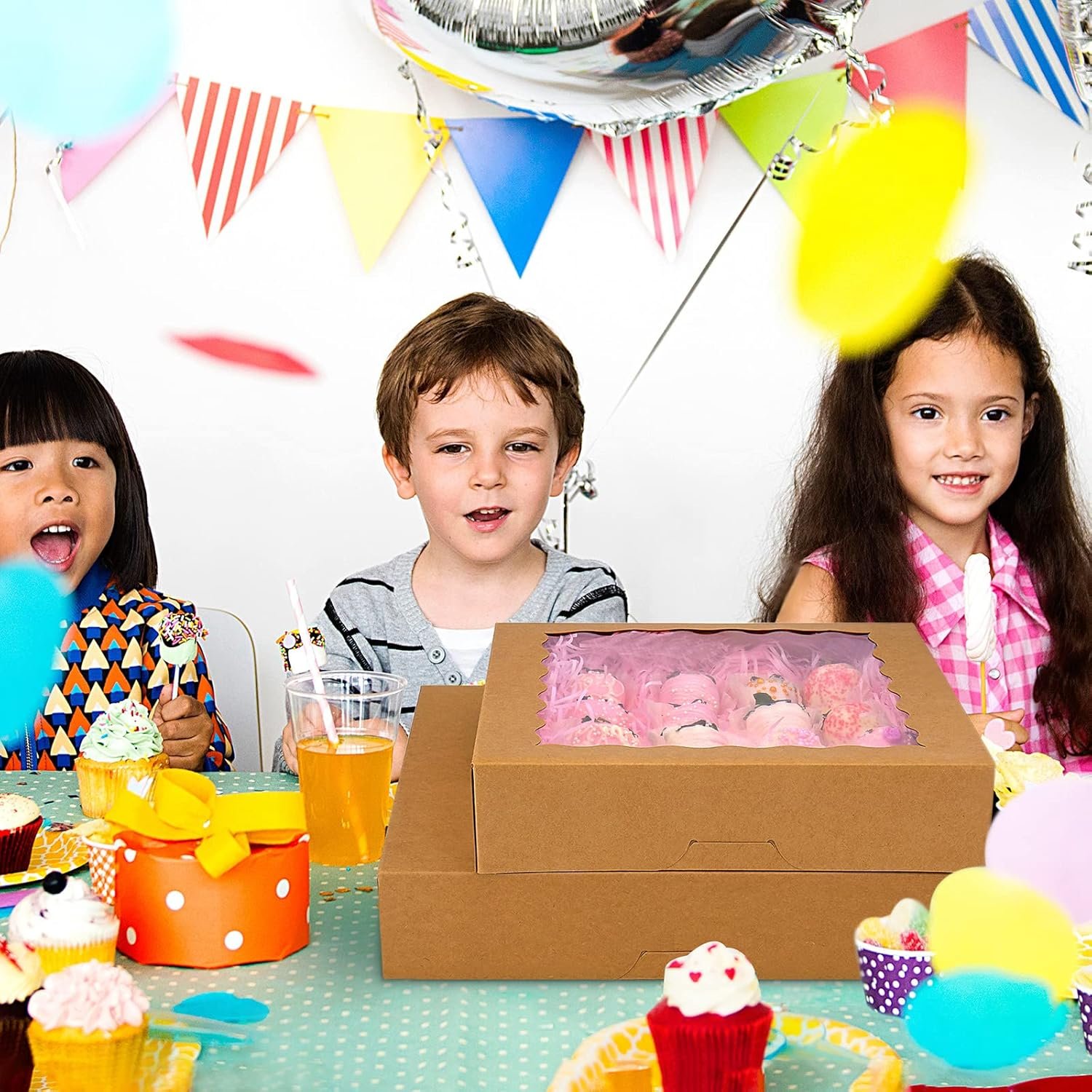 Caja de Pastelería con Ventana, 20-Pack de 12