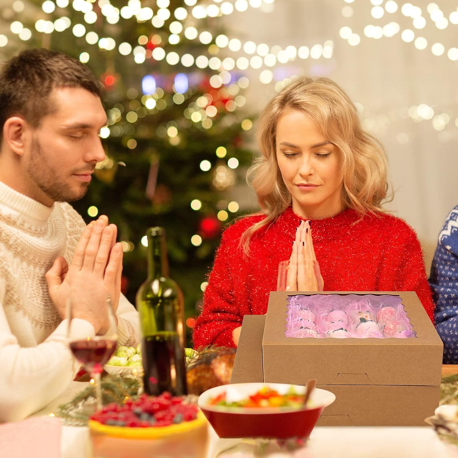 Caja de Pastelería con Ventana, 20-Pack de 12