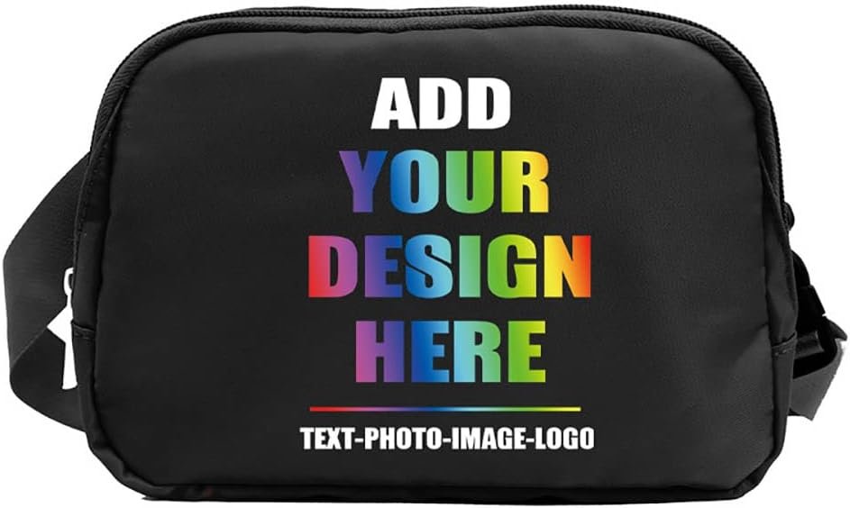 Logo Personalizado Riñonera de Color Pequeña Unisex con Nombre Texto Foto para Regalos Personalizados de Viaje, Entrenamiento y Senderismo - Proveedor de Fábrica