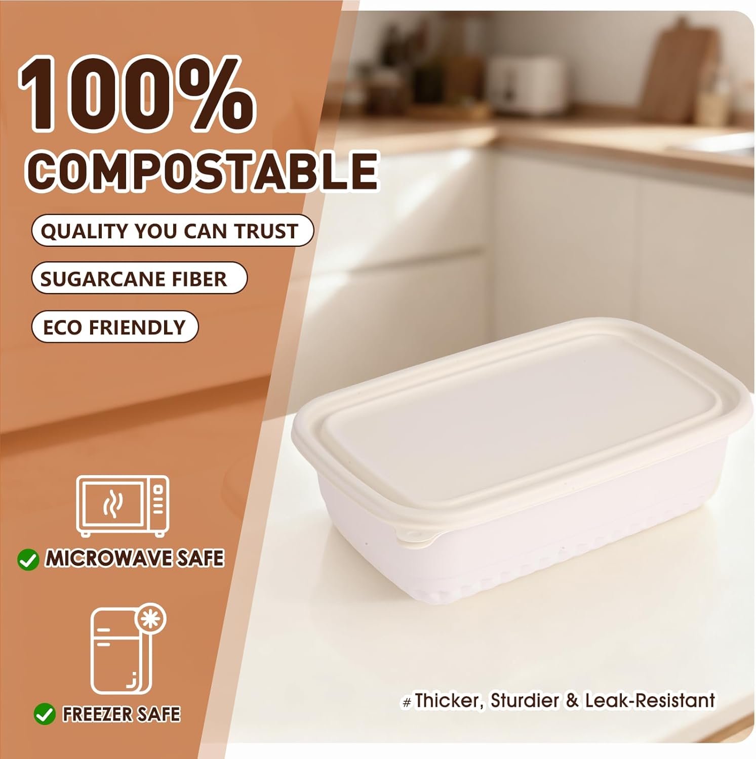 Logo Personalizado 35 Pzs de Envases para Almuerzo Reutilizables de 32oz, Tazones a Prueba de Aceite a Base de Plantas para Preparación de Comidas, Contenedores Cubiertos para Comida para Llevar, Ideal para Almacenamiento en Exterior, Viajes, Picnic y Fiestas, Apto para Microondas, Congelador y Lavavajillas, Proveedor.