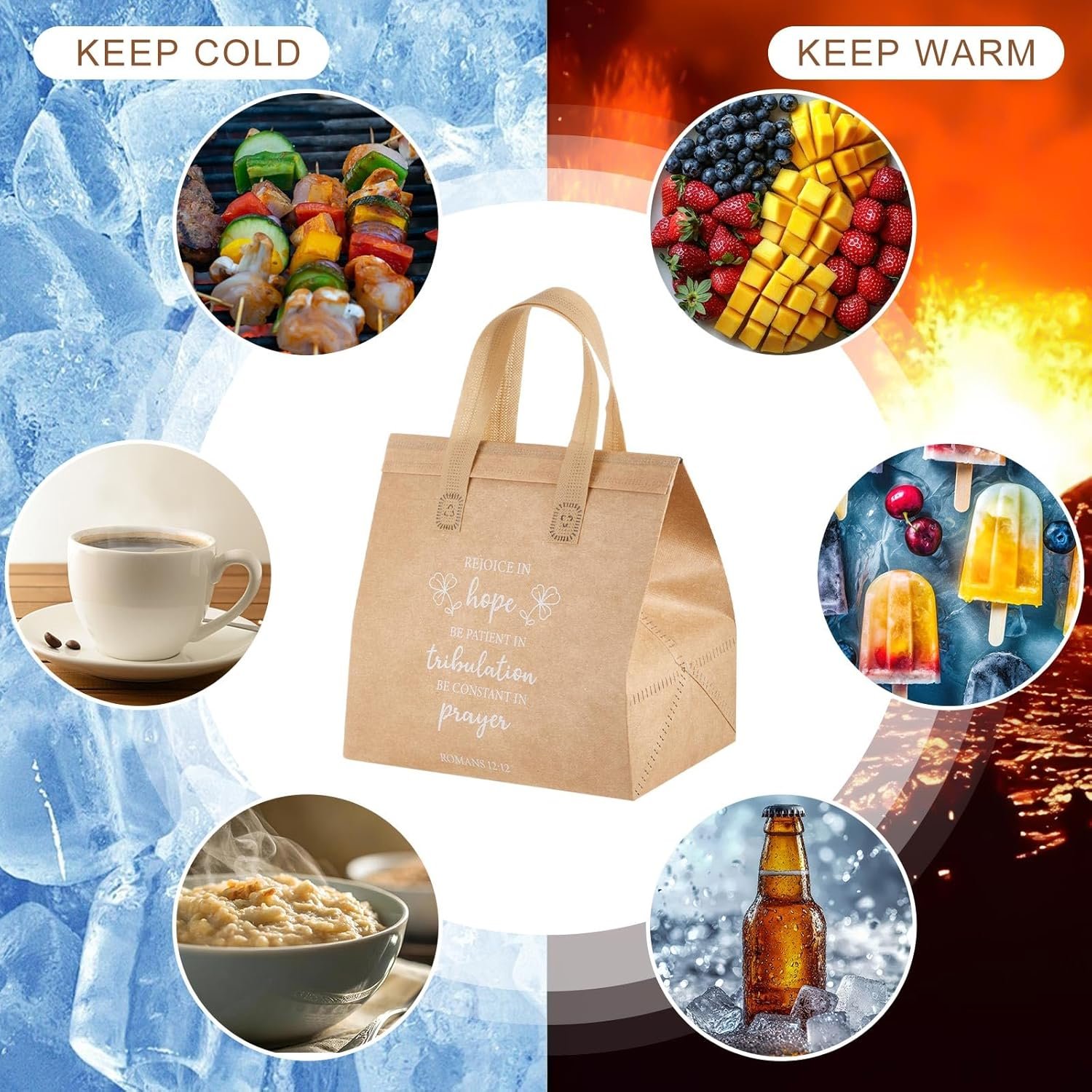 Bolsas de regalo religiosas con logo personalizado al por mayor, pack de 48 bolsas térmicas para comida caliente y fría, ideales para eventos en la iglesia, reuniones de fe y comidas en grupo, suministros de actividades religiosas, proveedor confiable. Bolsas de regalo religiosas con logo personalizado al por mayor, pack de 48 bolsas térmicas para comida caliente y fría, ideales para eventos en la iglesia, reuniones de fe y comidas en grupo, suministros de actividades religiosas, proveedor confiable.