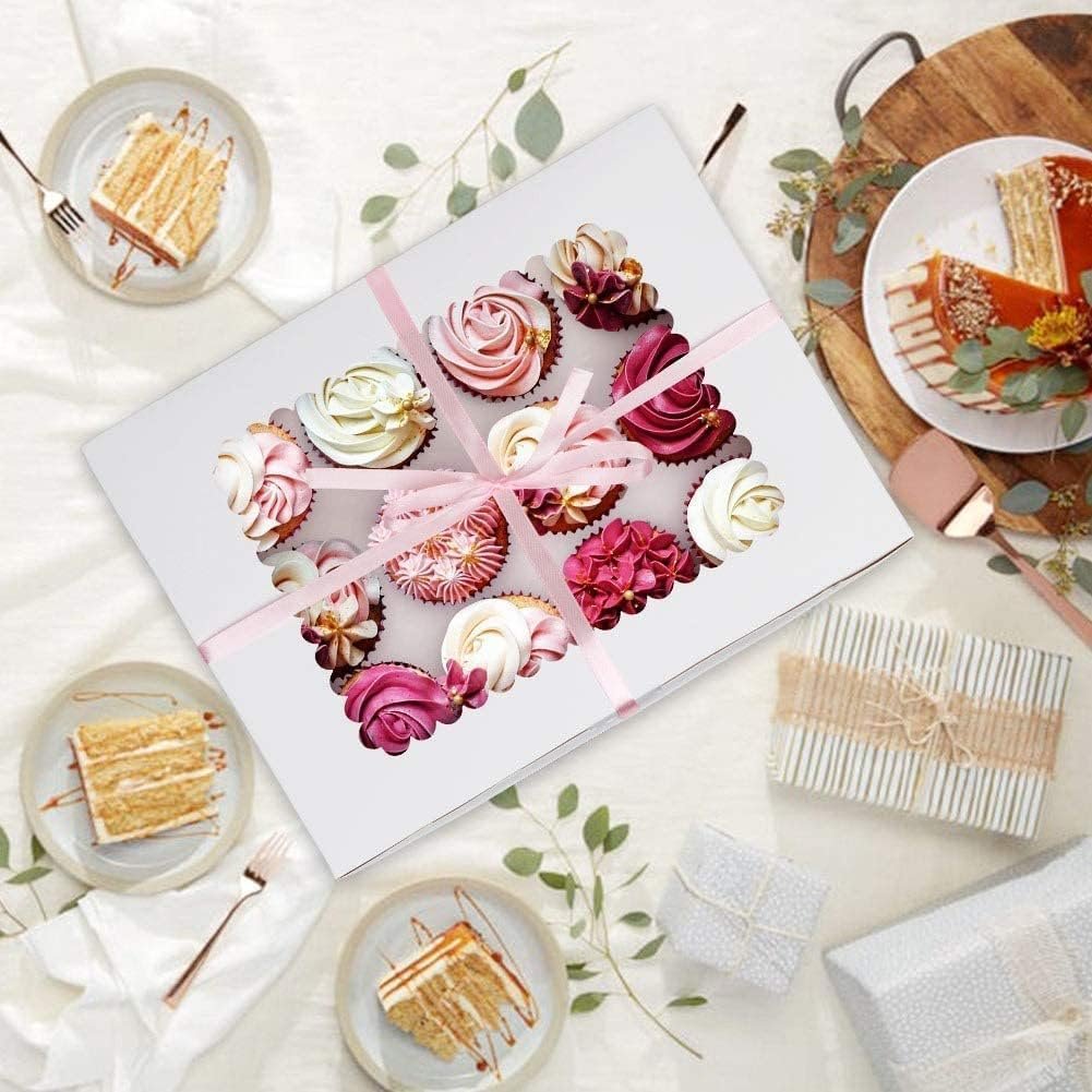 Caja de cupcakes con logo personalizado, paquete de 6 que sostiene 12 cupcakes estándar. Soportes de grado alimenticio, portacupcakes con ventanas e inserciones para muffins y pasteles, ideal para marca blanca. Proveedor confiable de productos para repostería. Caja de cupcakes con logo personalizado, paquete de 6 que sostiene 12 cupcakes estándar. Soportes de grado alimenticio, portacupcakes con ventanas e inserciones para muffins y pasteles, ideal para marca blanca. Proveedor confiable de productos para repostería.