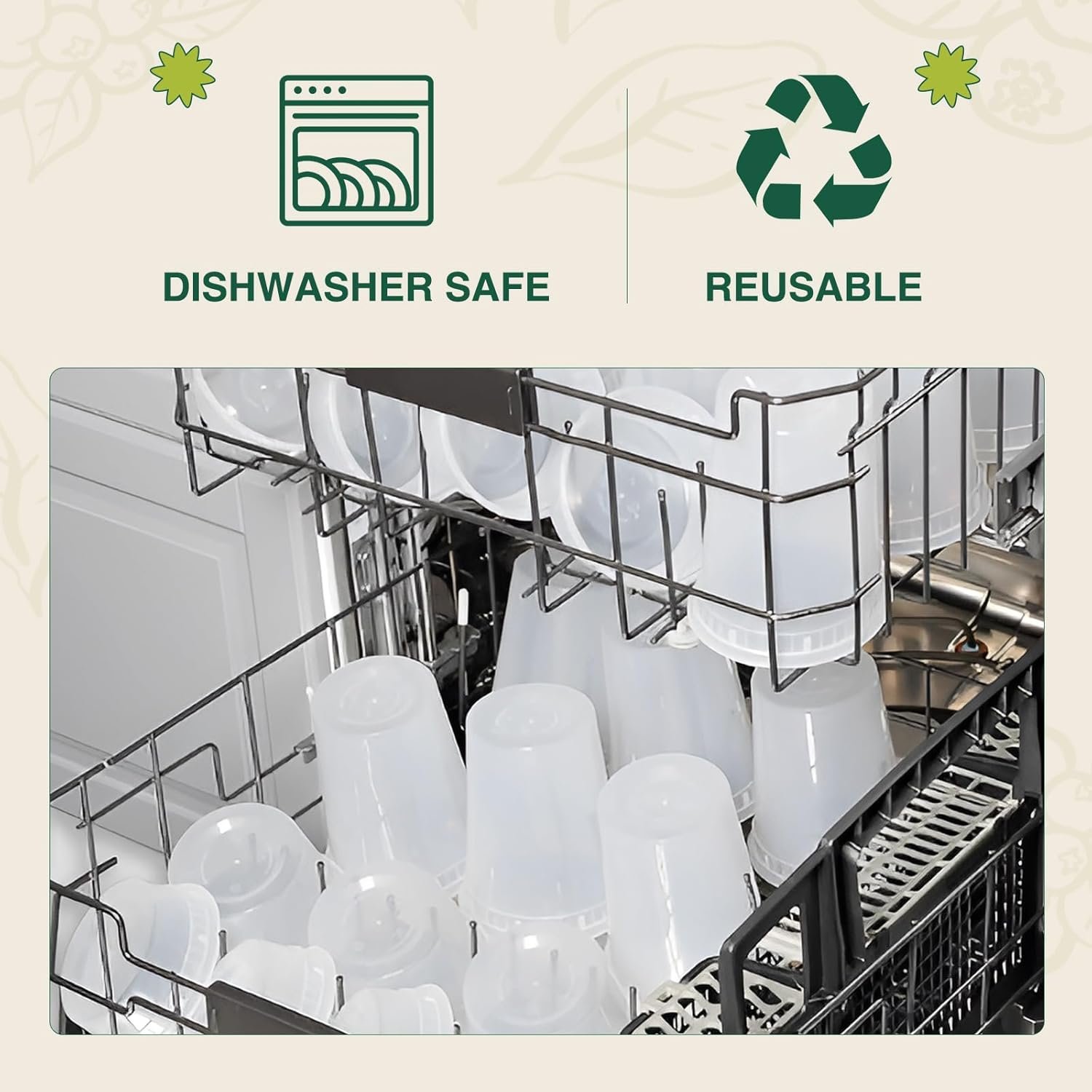 Logo Personalizado - Pack de 24 Recipientes Deli de 16 oz con Tapa, Contenedores de Plástico para Almacenamiento de Alimentos, aptos para Microondas, Congelador y Lavavajillas, Reutilizables y Apilables, Marca Blanca de Fábrica. Logo Personalizado - Pack de 24 Recipientes Deli de 16 oz con Tapa, Contenedores de Plástico para Almacenamiento de Alimentos, aptos para Microondas, Congelador y Lavavajillas, Reutilizables y Apilables, Marca Blanca de Fábrica.