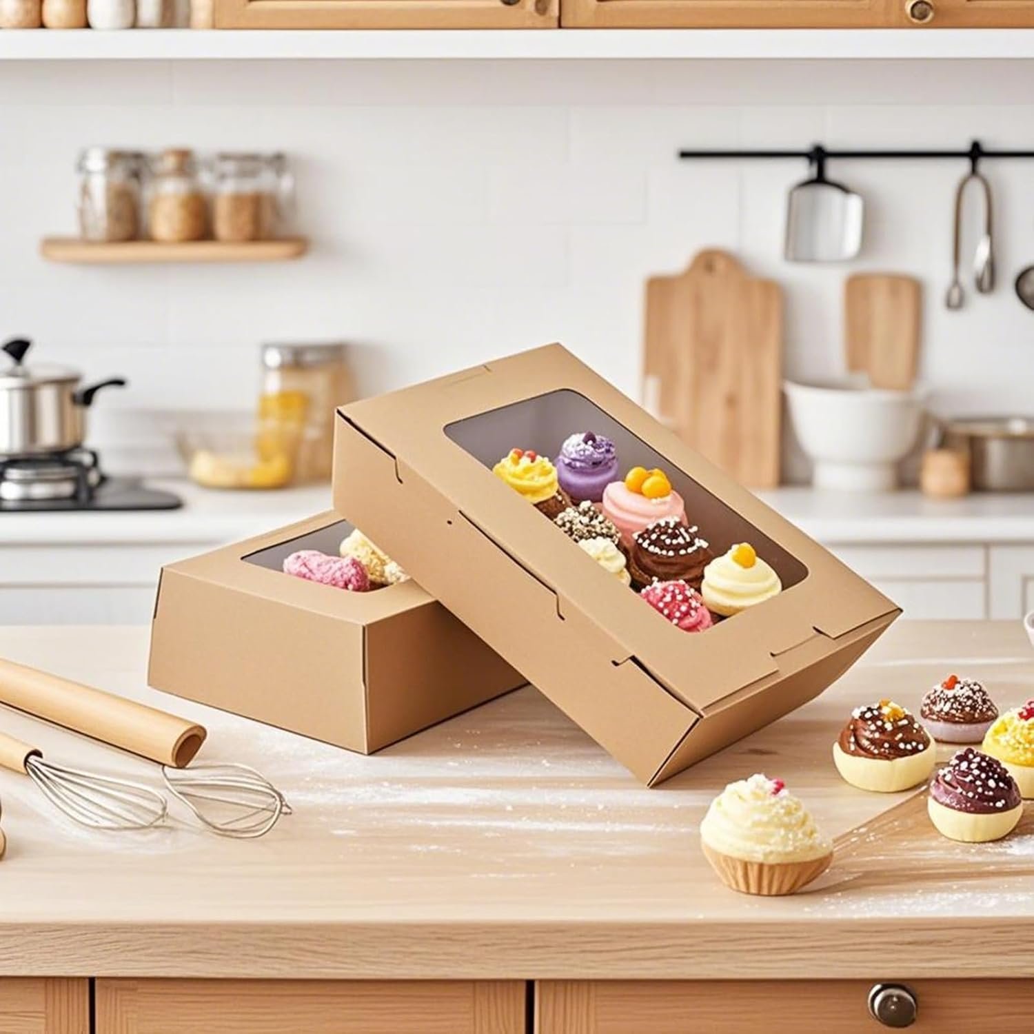 Cajas de Cartón Kraft para Comida para Llevar 60 Pack, Contenedores de Alimentos de 40oz con Ventana Transparente, Logo Personalizado, Cajas Desechables para Pasteles y Postres, Proveedor Fábrica. Cajas de Cartón Kraft para Comida para Llevar 60 Pack, Contenedores de Alimentos de 40oz con Ventana Transparente, Logo Personalizado, Cajas Desechables para Pasteles y Postres, Proveedor Fábrica.