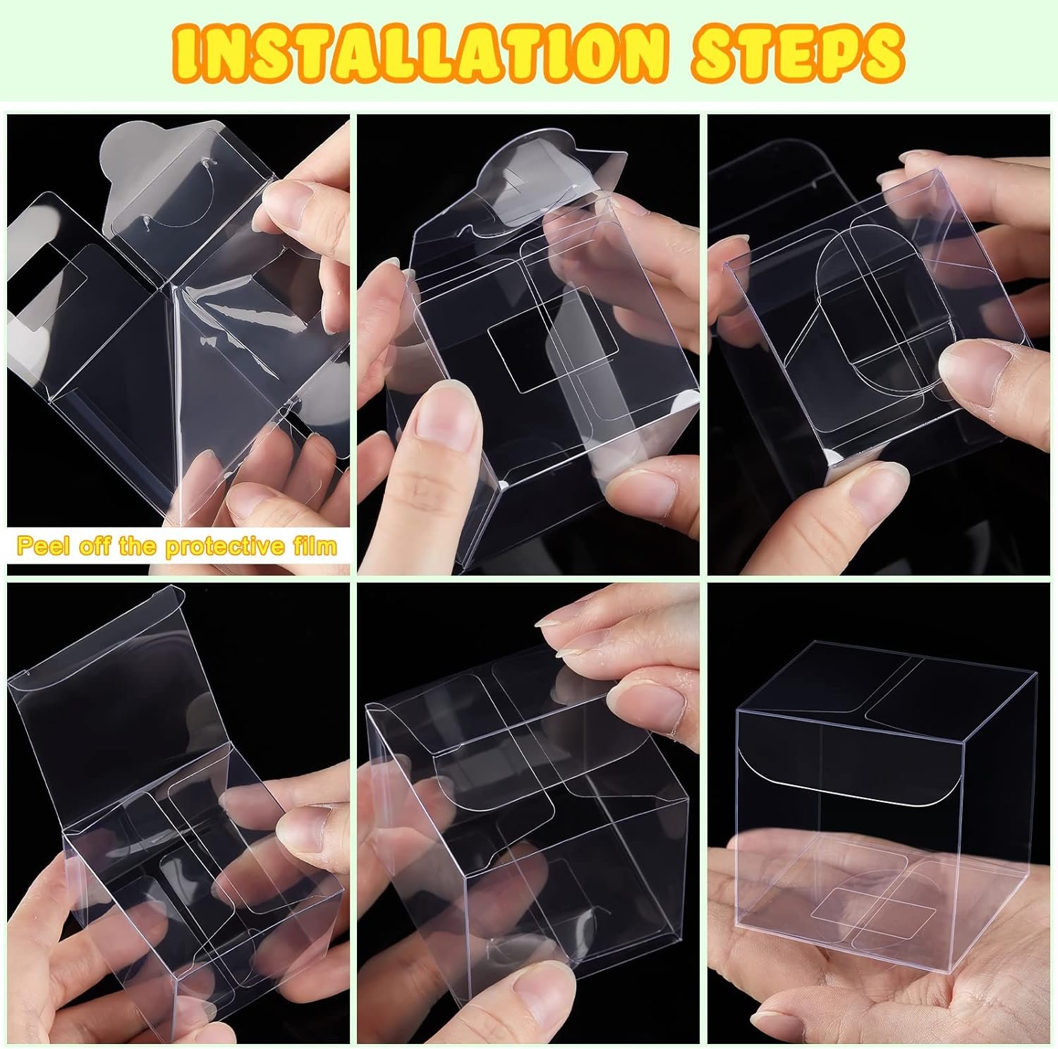 Logo Personalizado Cajas de Favor Transparentes de 2 x 2 x 2 Pulgadas para Dulces y Regalos, Marca Blanca de Cubos para Empaquetado de Macarons, Proveedor de Envases para Cumpleaños, Bodas y Baby Shower.