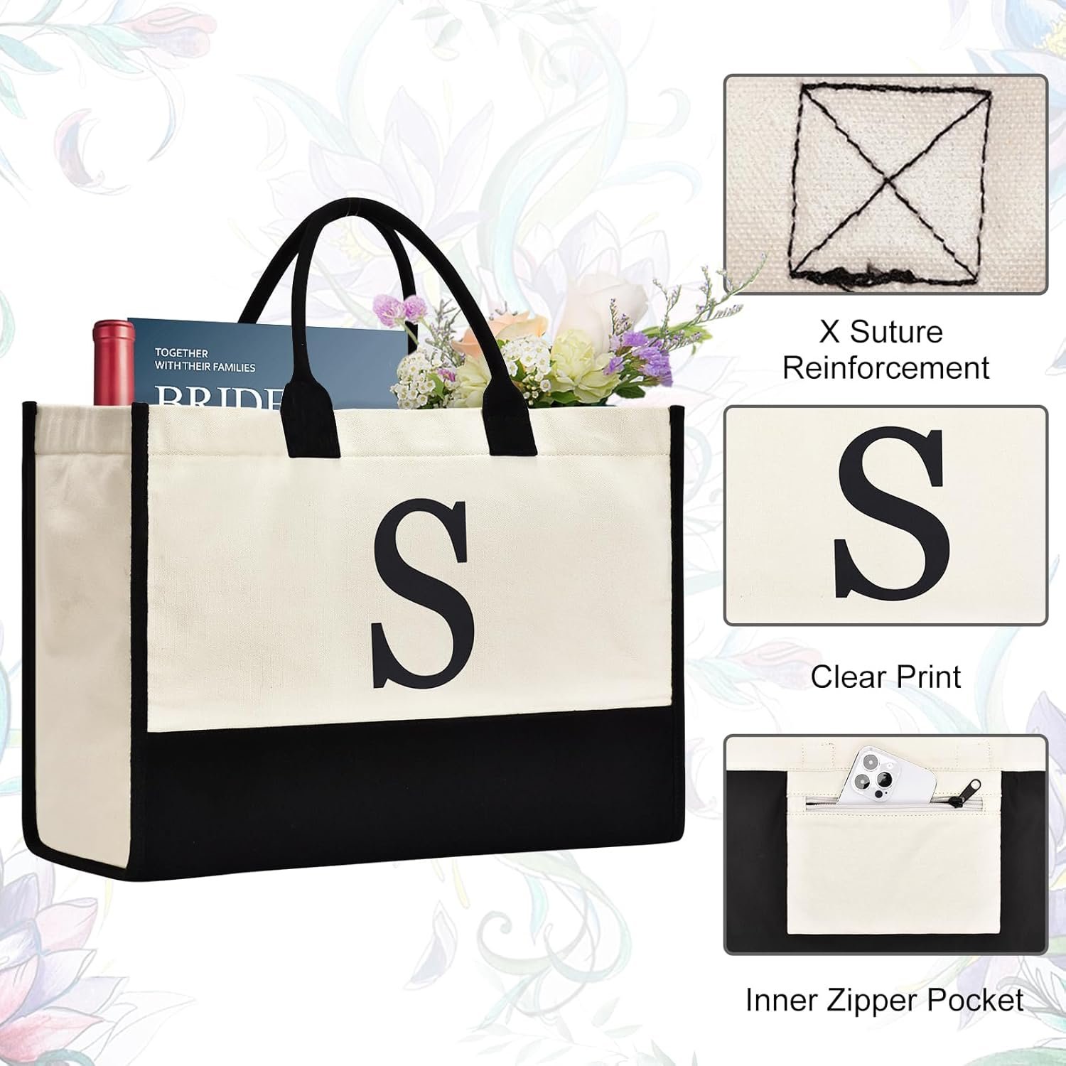 Saco de Lona Personalizado para Regalos de Cumpleaños a Mujeres, Mamás, Profesores, Amigas, Damas de Honor, Ideal para Bodas, Playa y Vacaciones, Marca Blanca de Proveedor Saco de Lona Personalizado para Regalos de Cumpleaños a Mujeres, Mamás, Profesores, Amigas, Damas de Honor, Ideal para Bodas, Playa y Vacaciones, Marca Blanca de Proveedor