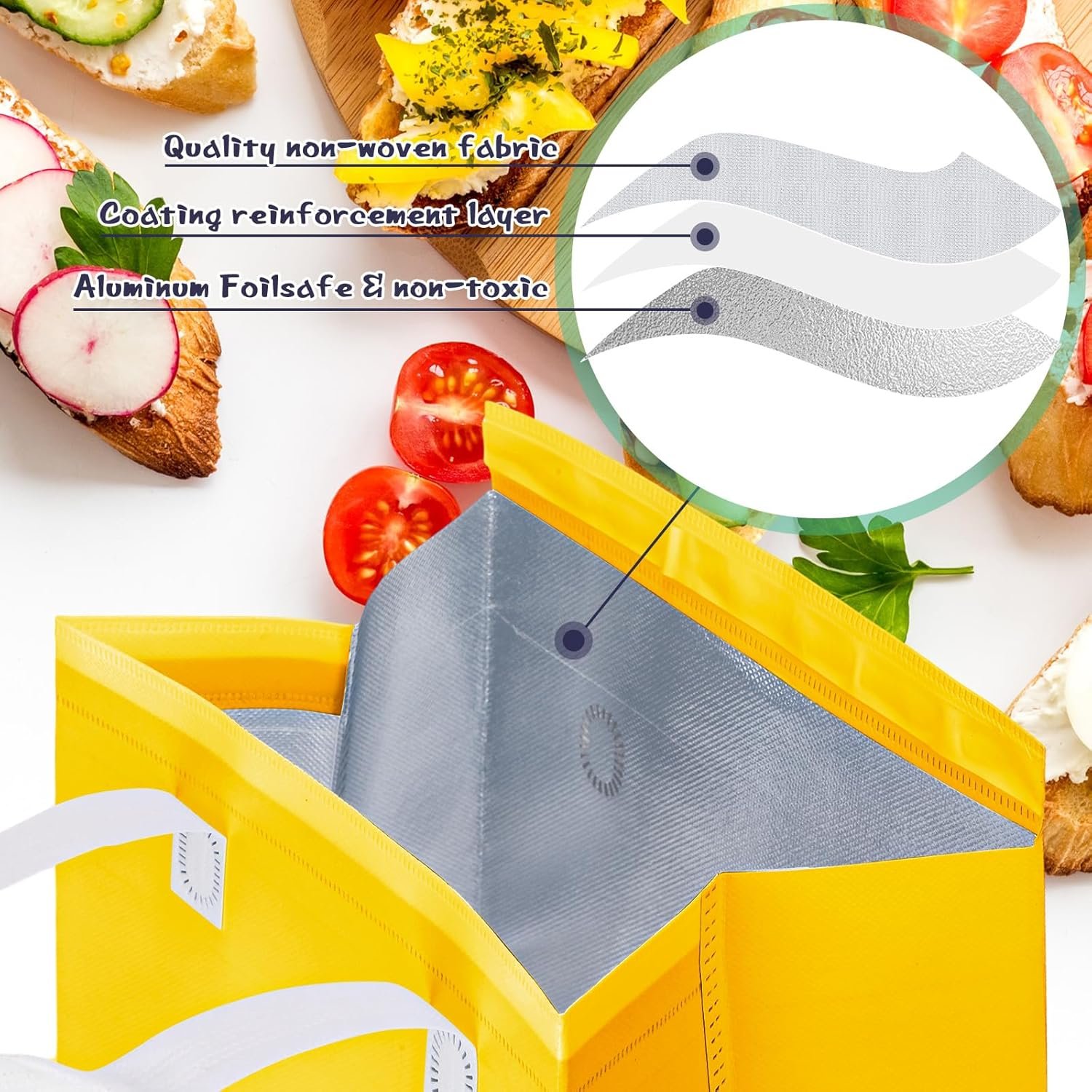 Bolsas Térmicas Desechables de 150 Pcs para Llevar Personalizadas 9.5 x 9.5 x 6 in, Marca Blanca para Comida, Café y Bebidas Frías o Calientes, Proveedor de Calidad en Multicolor Bolsas Térmicas Desechables de 150 Pcs para Llevar Personalizadas 9.5 x 9.5 x 6 in, Marca Blanca para Comida, Café y Bebidas Frías o Calientes, Proveedor de Calidad en Multicolor