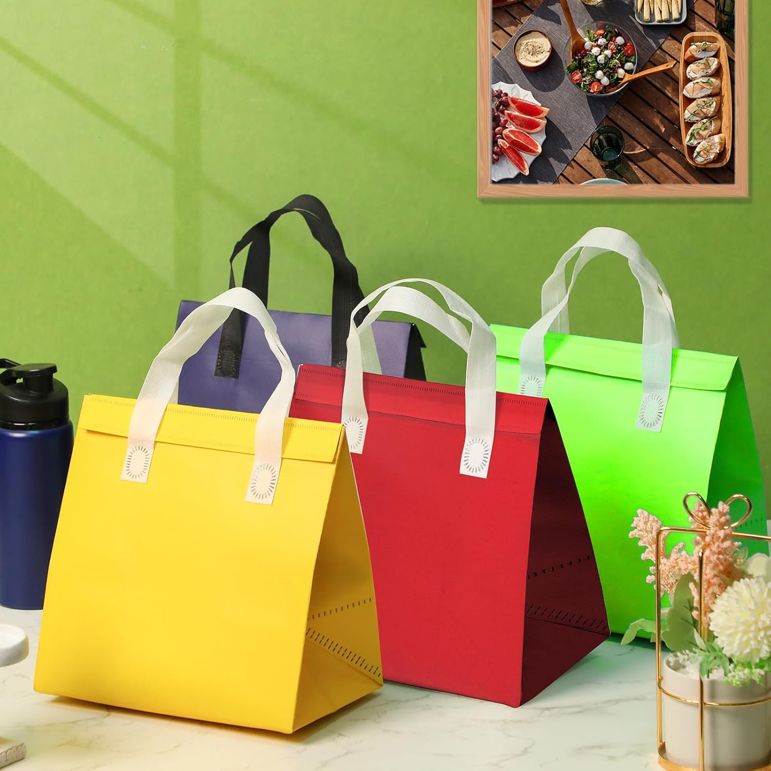 Bolsas Térmicas Desechables de 150 Pcs para Llevar Personalizadas 9.5 x 9.5 x 6 in, Marca Blanca para Comida, Café y Bebidas Frías o Calientes, Proveedor de Calidad en Multicolor Bolsas Térmicas Desechables de 150 Pcs para Llevar Personalizadas 9.5 x 9.5 x 6 in, Marca Blanca para Comida, Café y Bebidas Frías o Calientes, Proveedor de Calidad en Multicolor