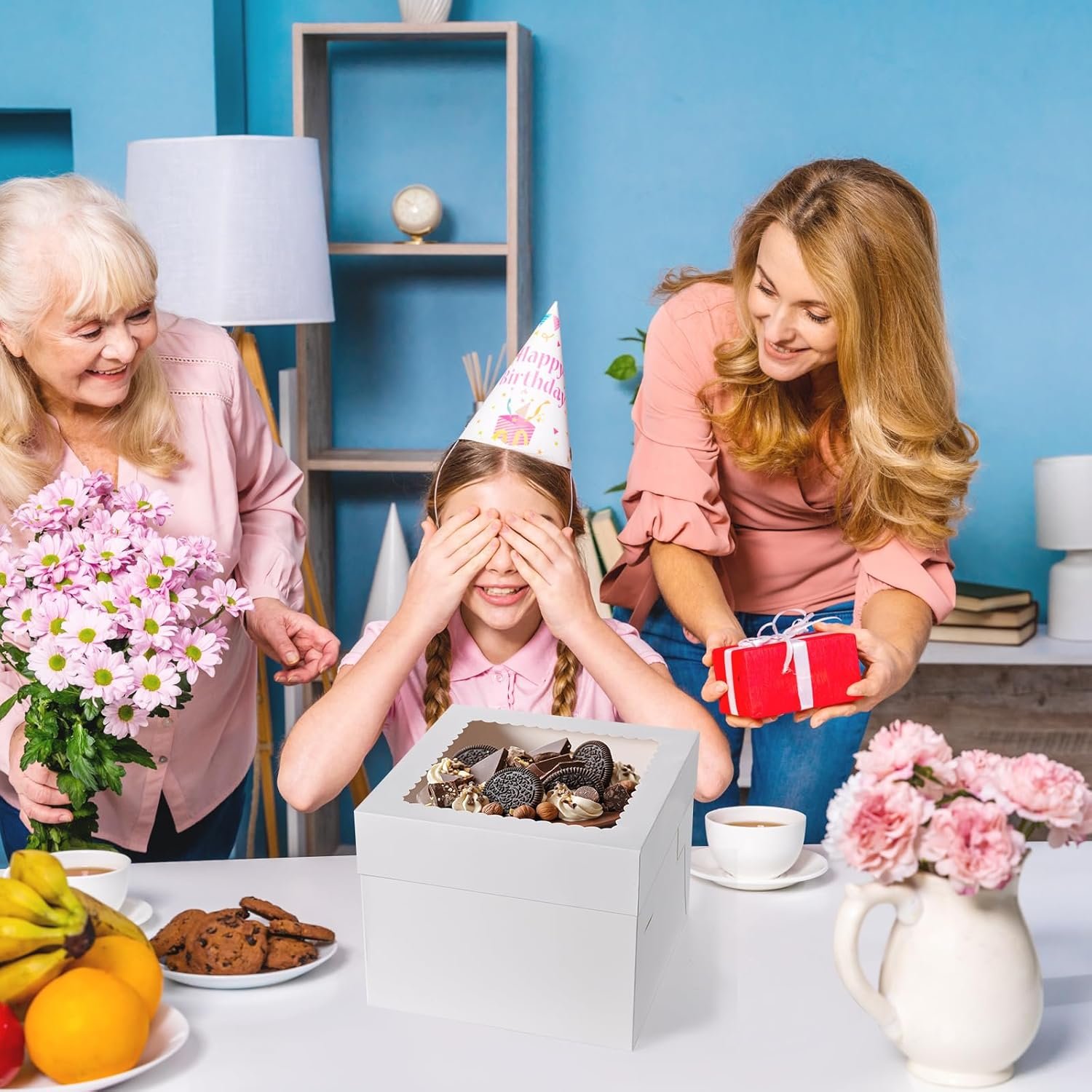 Logo Personalizado para 20 Cajas de Pasteles, Cajas Altas de 10x10x8 Pulgadas con Ventana, Cajas Blancas para Pasteles, Cajas Desechables de Repostería para Postres, Galletas, Tartas y Bodas, Proveedor de Cajas para Cumpleaños. Logo Personalizado para 20 Cajas de Pasteles, Cajas Altas de 10x10x8 Pulgadas con Ventana, Cajas Blancas para Pasteles, Cajas Desechables de Repostería para Postres, Galletas, Tartas y Bodas, Proveedor de Cajas para Cumpleaños.