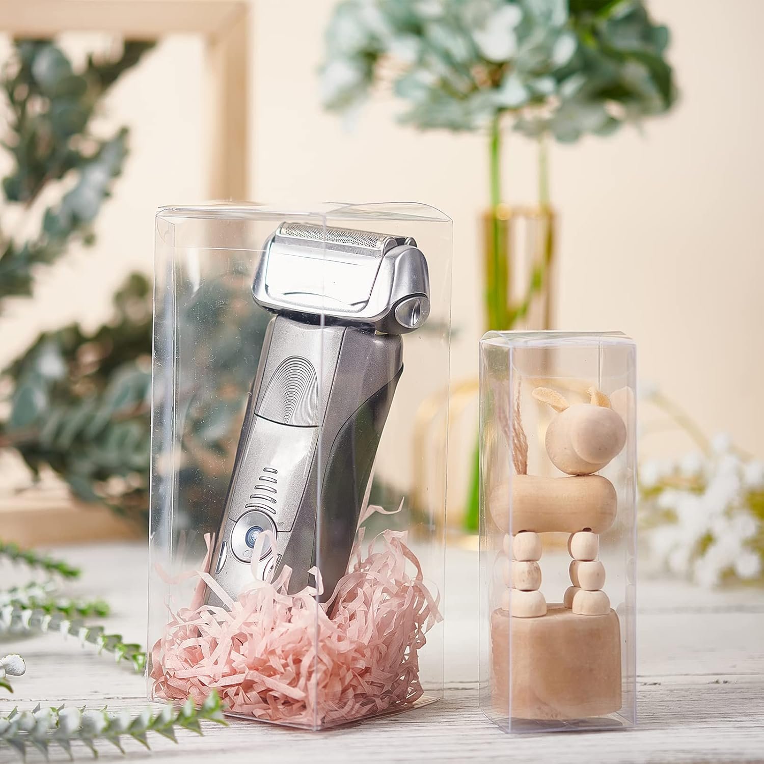 Caja Plástica Rectangular con Logo Personalizado, Paquete de 20, Ideal para Fiestas de Boda, Cumpleaños y Regalos del Día de la Madre, Proveedor de Envases para Golosinas, 2.7x2.7x6.3 pulgadas. Caja Plástica Rectangular con Logo Personalizado, Paquete de 20, Ideal para Fiestas de Boda, Cumpleaños y Regalos del Día de la Madre, Proveedor de Envases para Golosinas, 2.7x2.7x6.3 pulgadas.