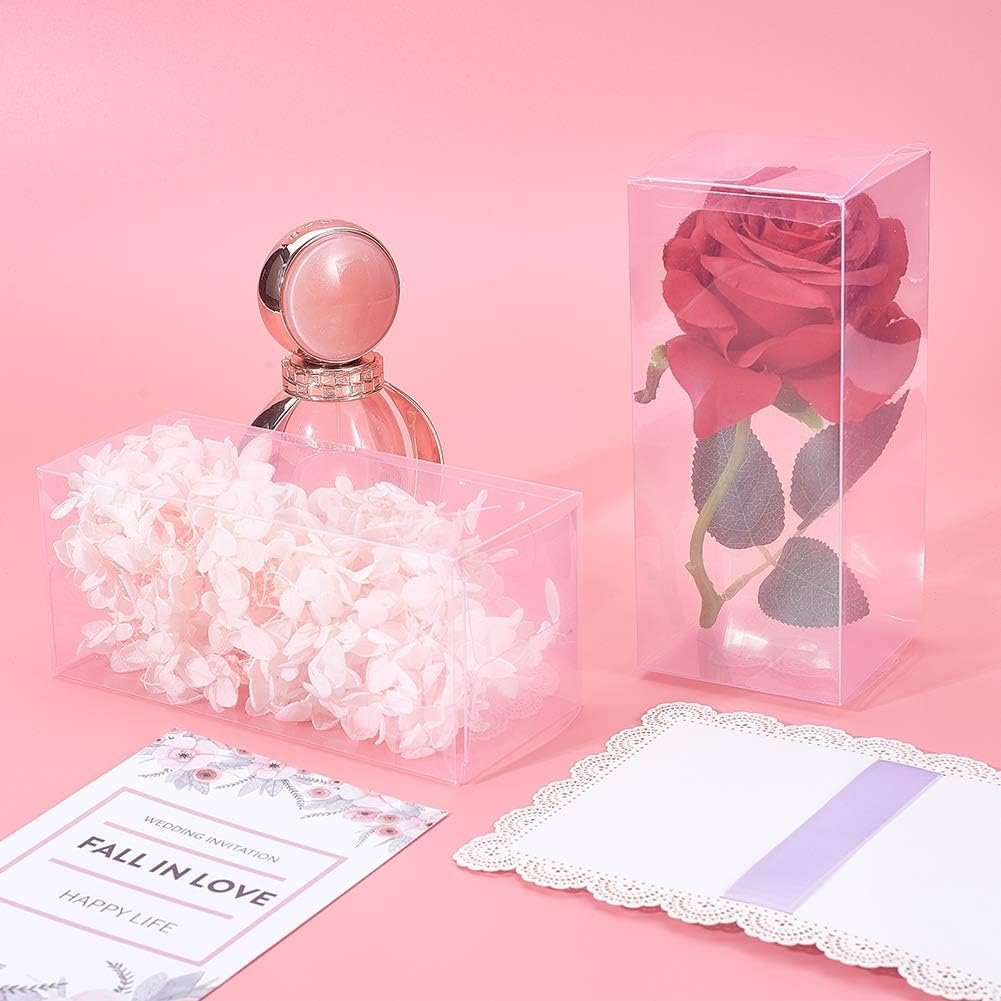 Caja Plástica Rectangular con Logo Personalizado, Paquete de 20, Ideal para Fiestas de Boda, Cumpleaños y Regalos del Día de la Madre, Proveedor de Envases para Golosinas, 2.7x2.7x6.3 pulgadas. Caja Plástica Rectangular con Logo Personalizado, Paquete de 20, Ideal para Fiestas de Boda, Cumpleaños y Regalos del Día de la Madre, Proveedor de Envases para Golosinas, 2.7x2.7x6.3 pulgadas.